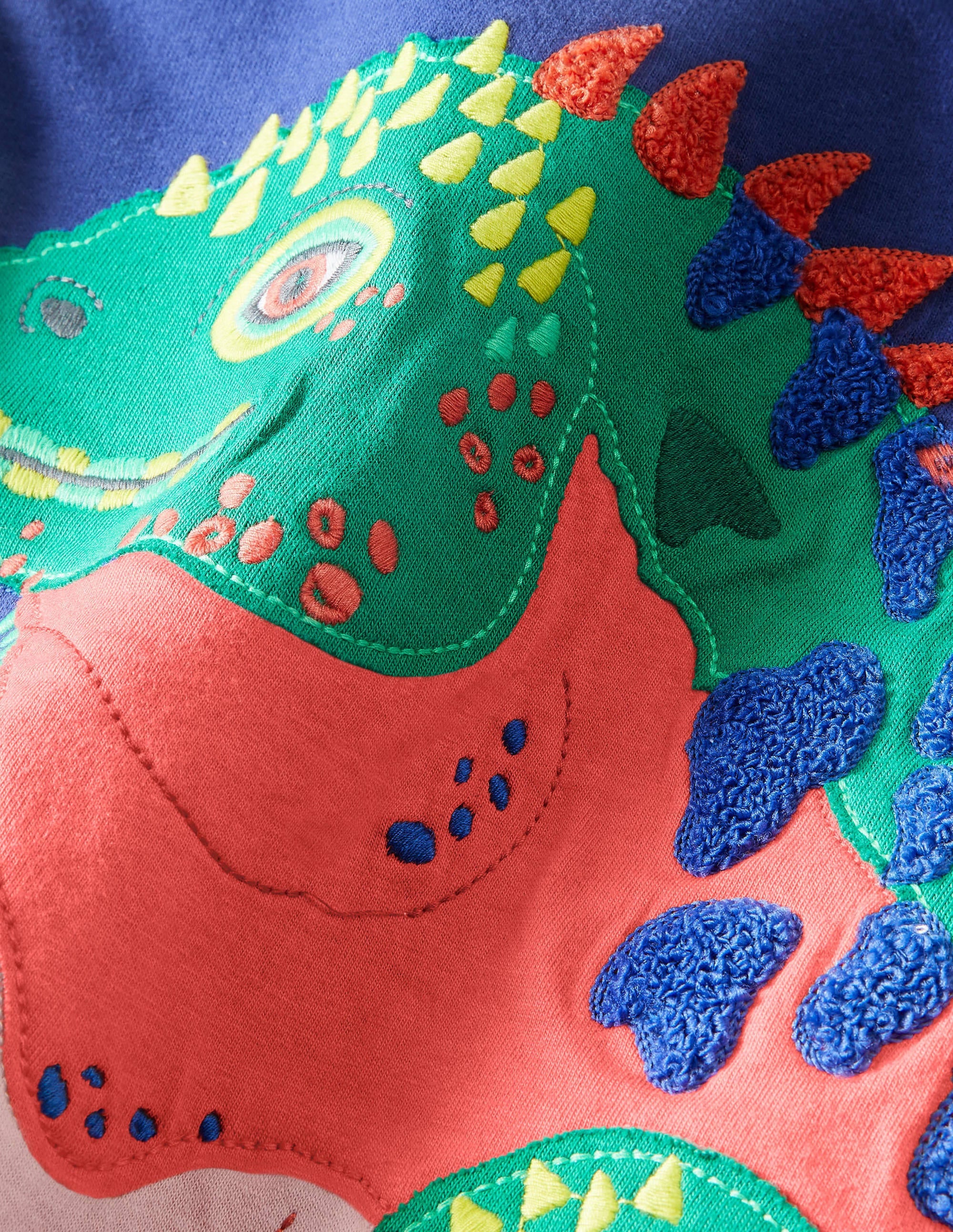T-shirt à appliqué animal exotique-Iguane bleu tribord - Image 3