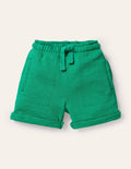 Short de survêtement teint en pièce-Vert printemps