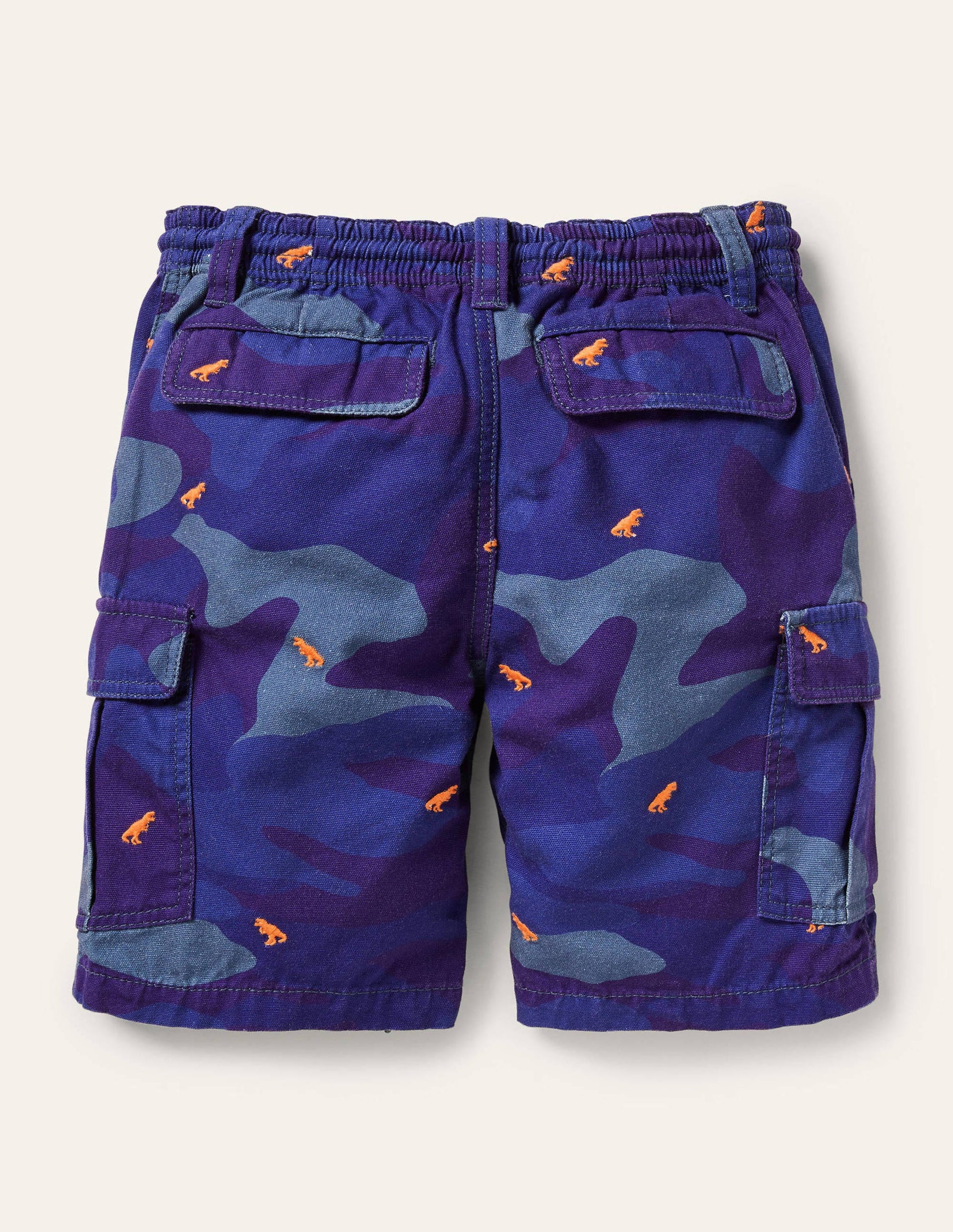 Short cargo-Dinosaures bleu camouflage-2