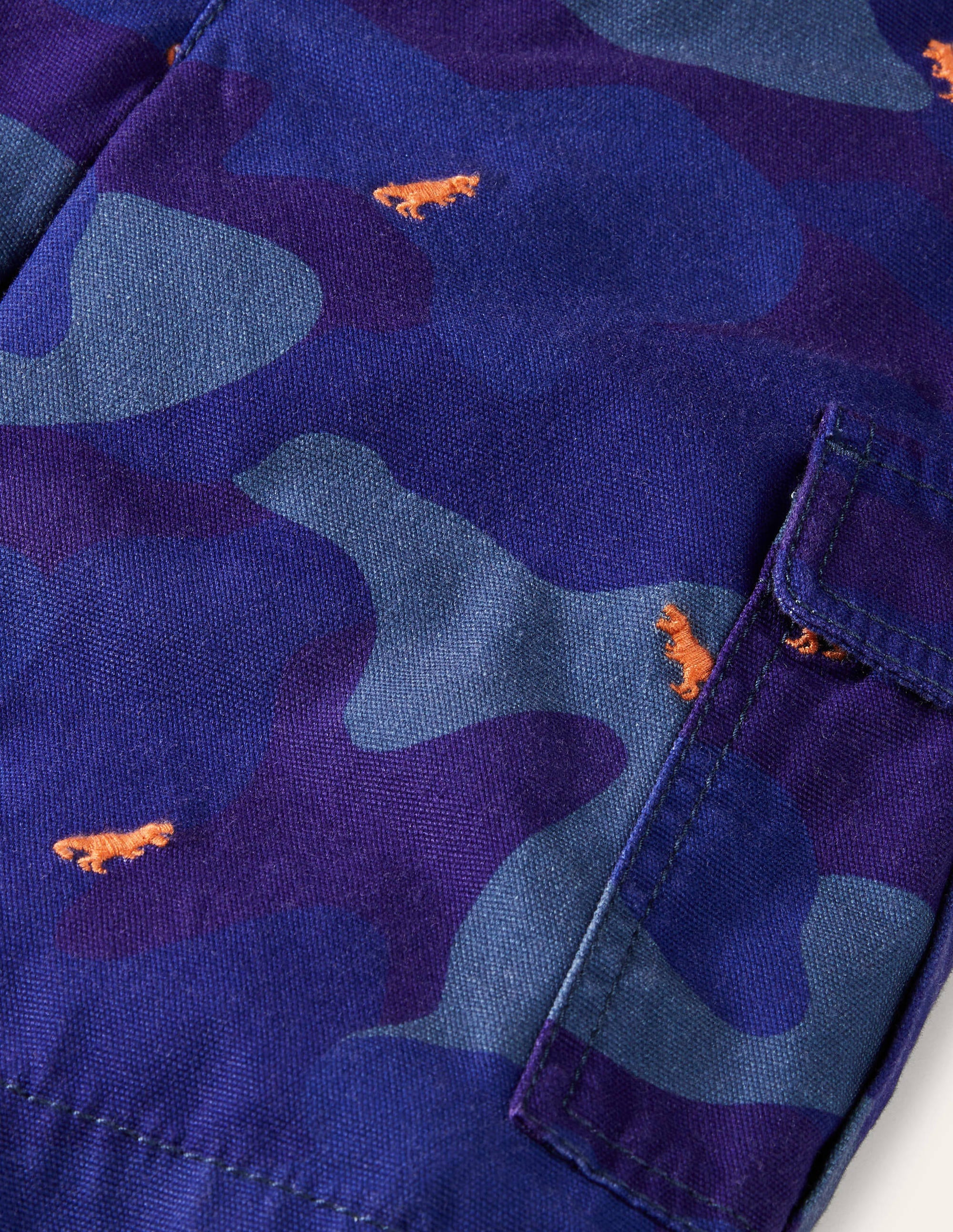Short cargo-Dinosaures bleu camouflage - Image 3