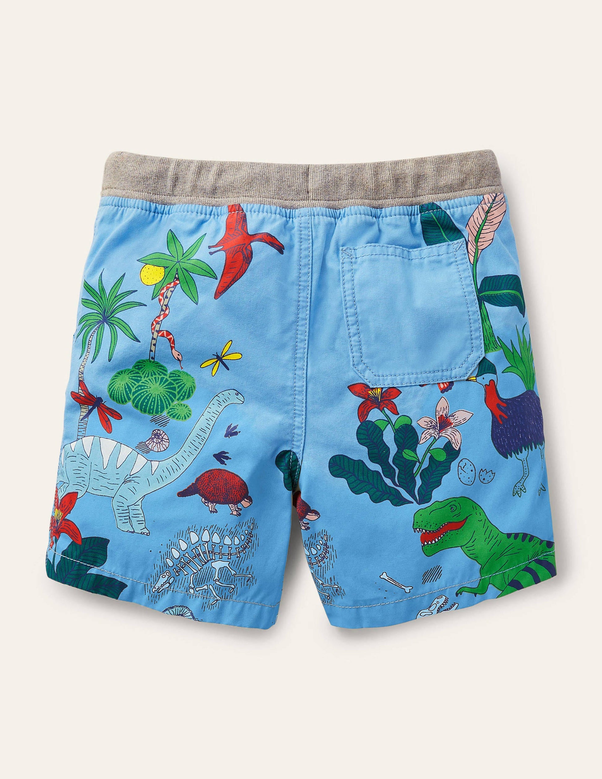 Urlaubsshorts-Surfbrettblau, Dinoinsel-2