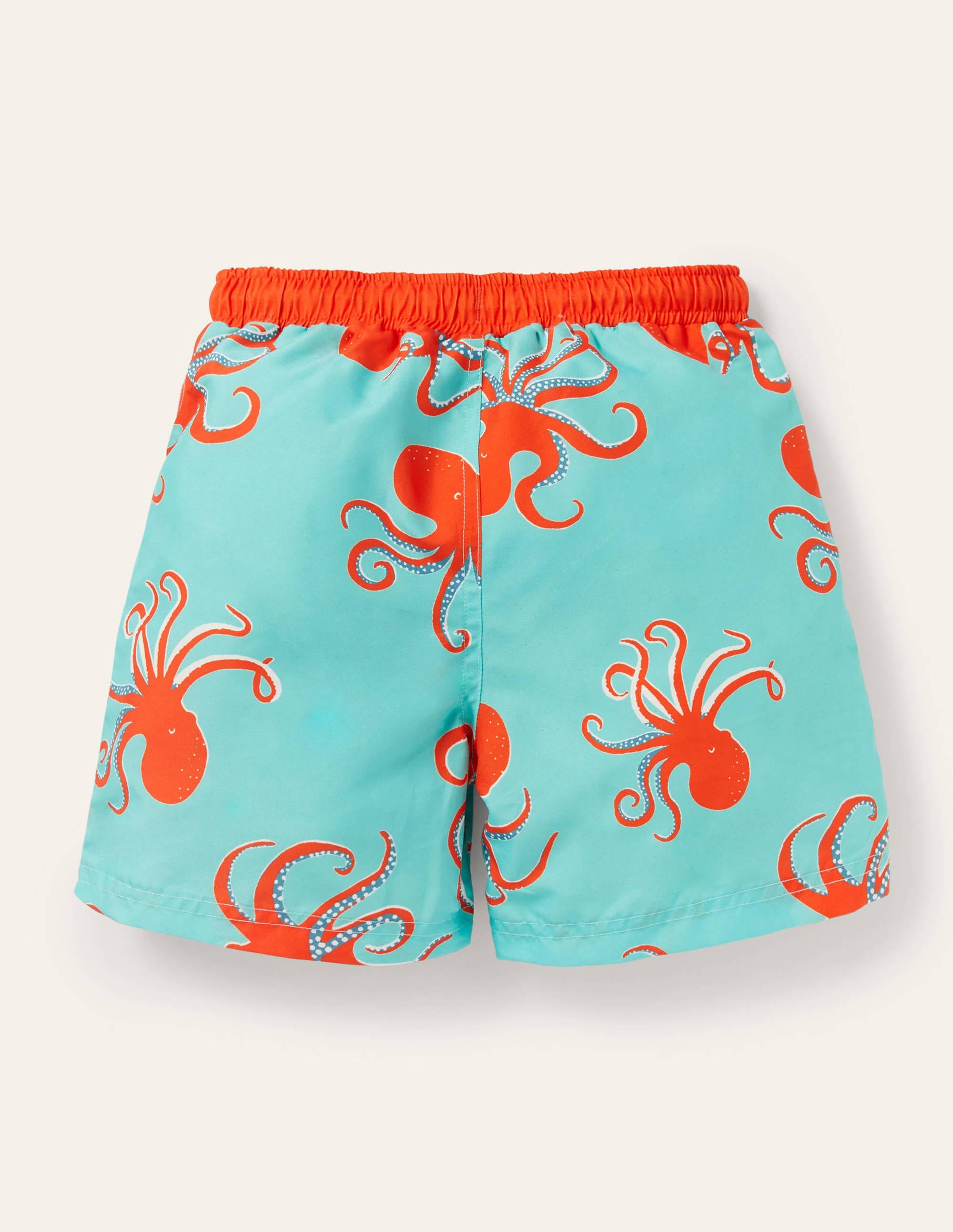 Swim Shorts-Aqua Blue Octopus - Image 2