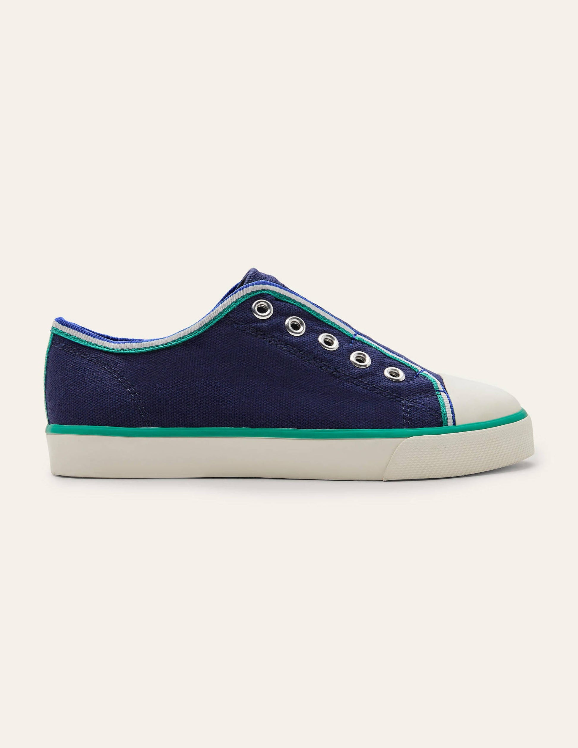 Leinenschuhe ohne Schnürsenkel zum Hineinschlüpfen-Schuluniform-Navy-2