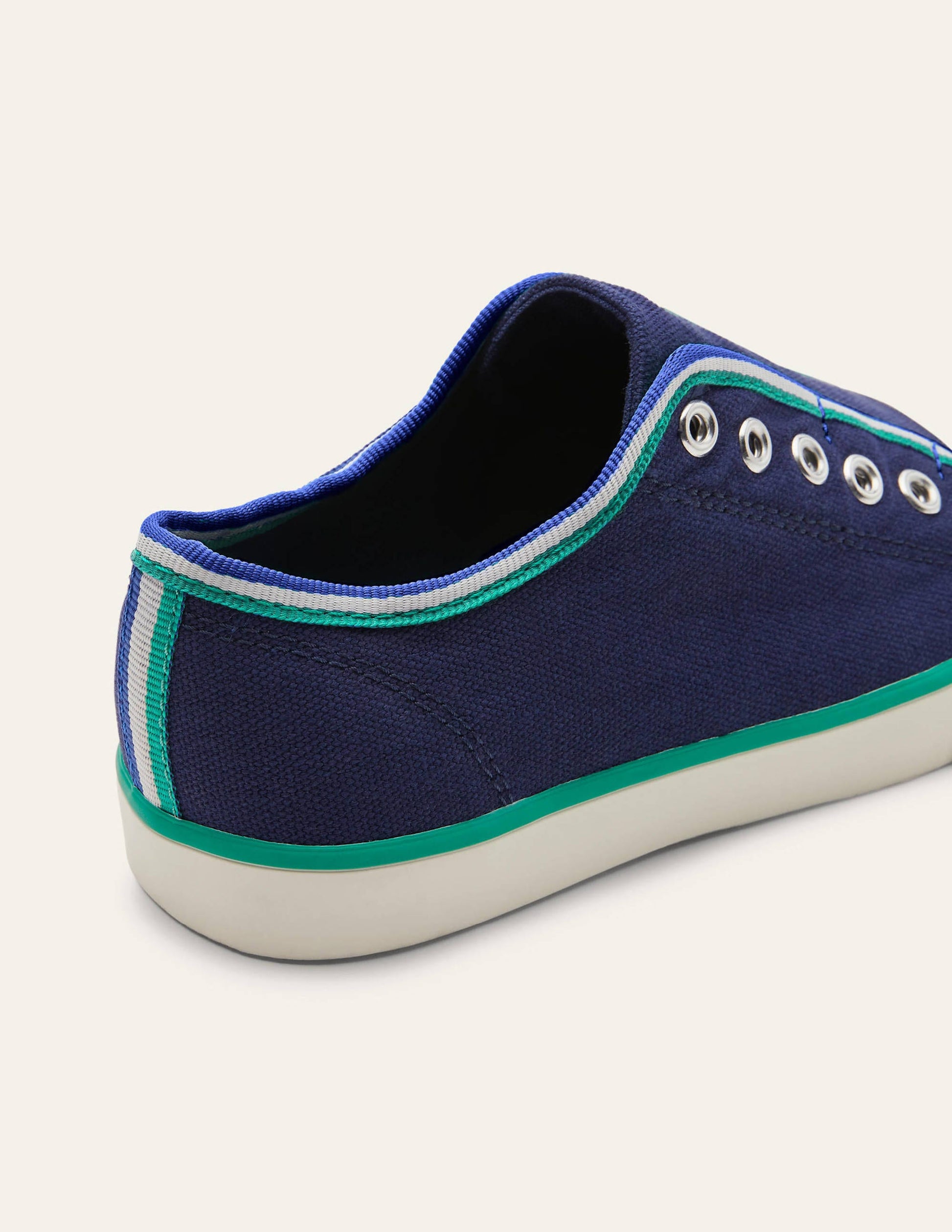 Leinenschuhe ohne Schnürsenkel zum Hineinschlüpfen-Schuluniform-Navy-3