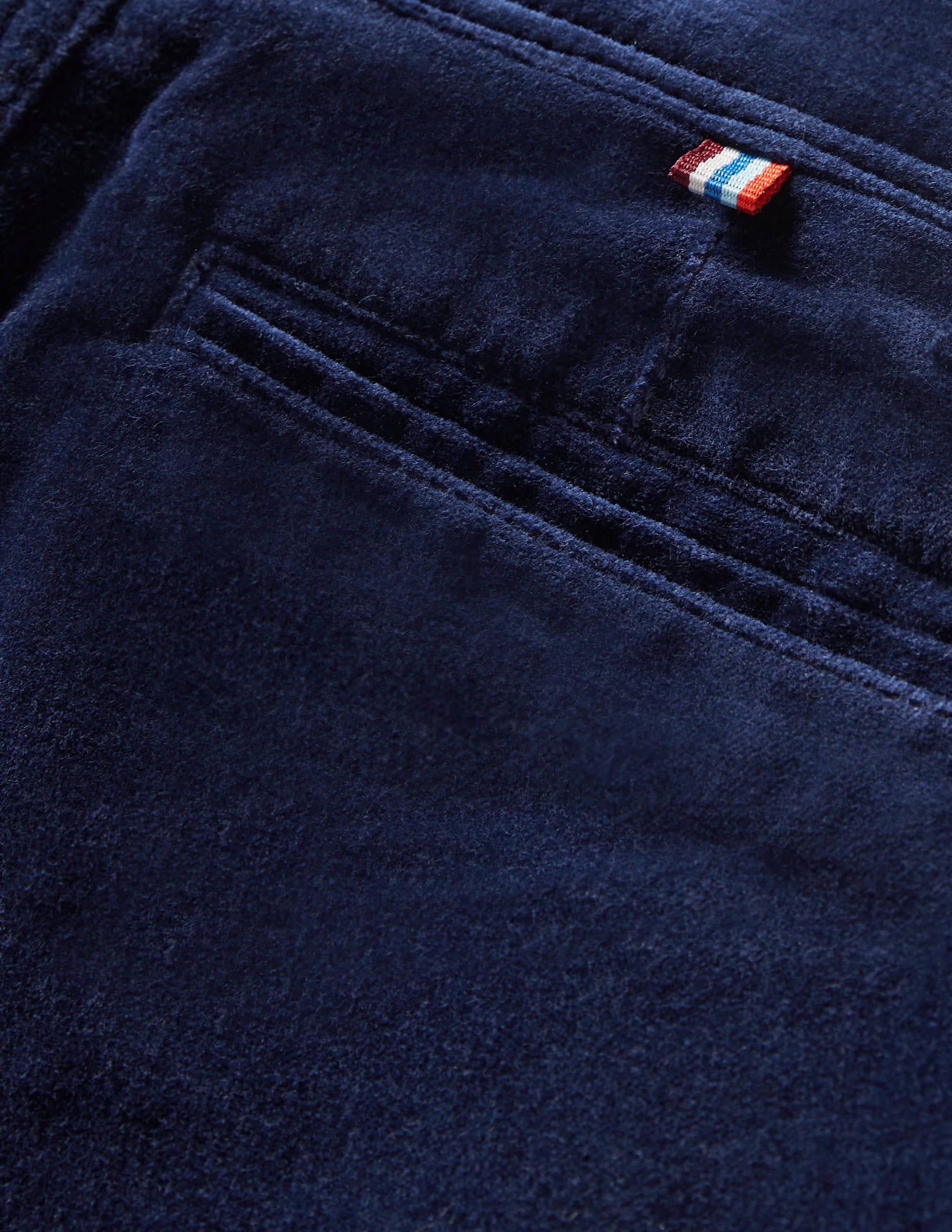 Pantalon habillé en velours-Bleu marine universitaire - Image 3
