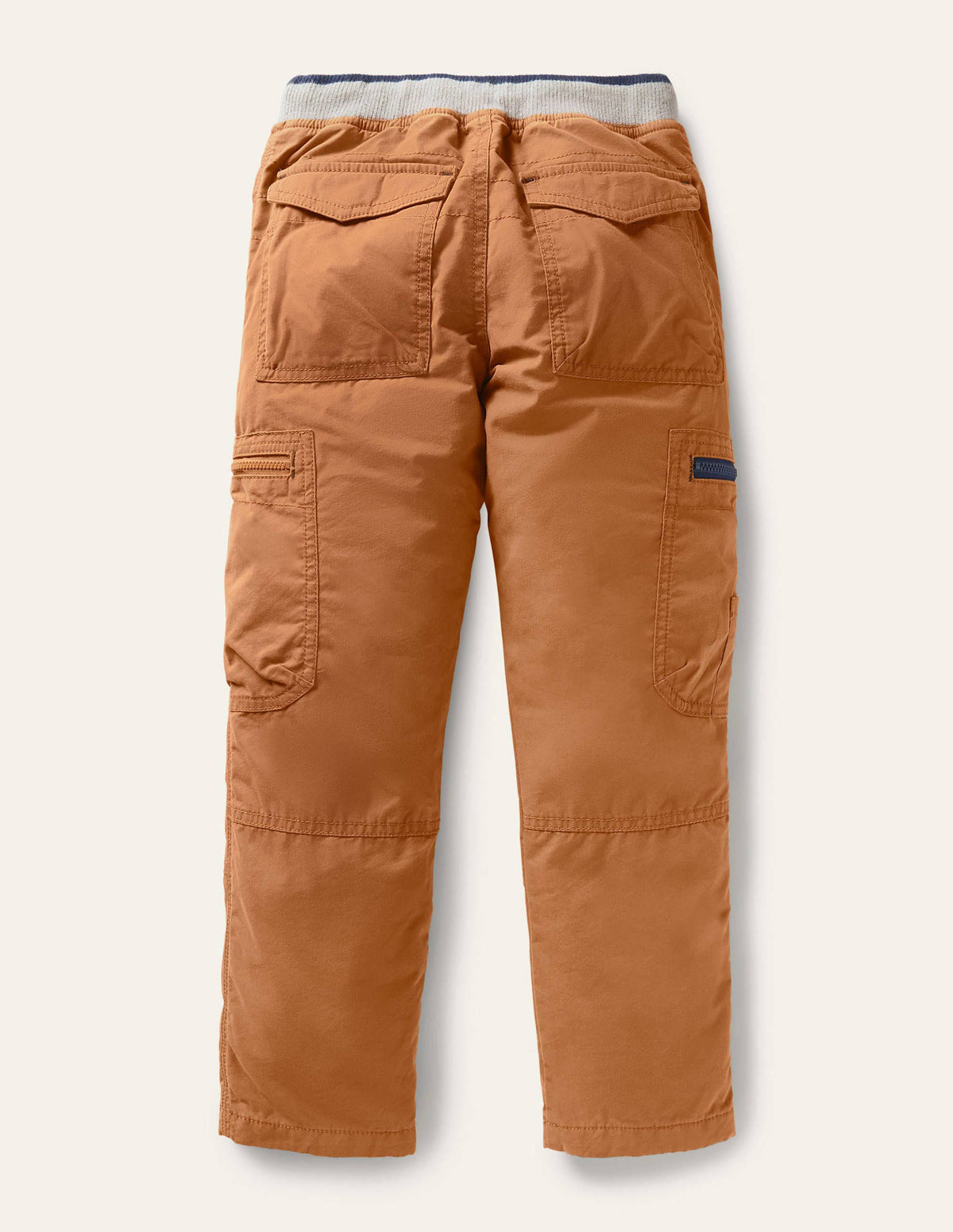 Cargohose mit kuscheligem Futter-Karamellbonbonbraun-2