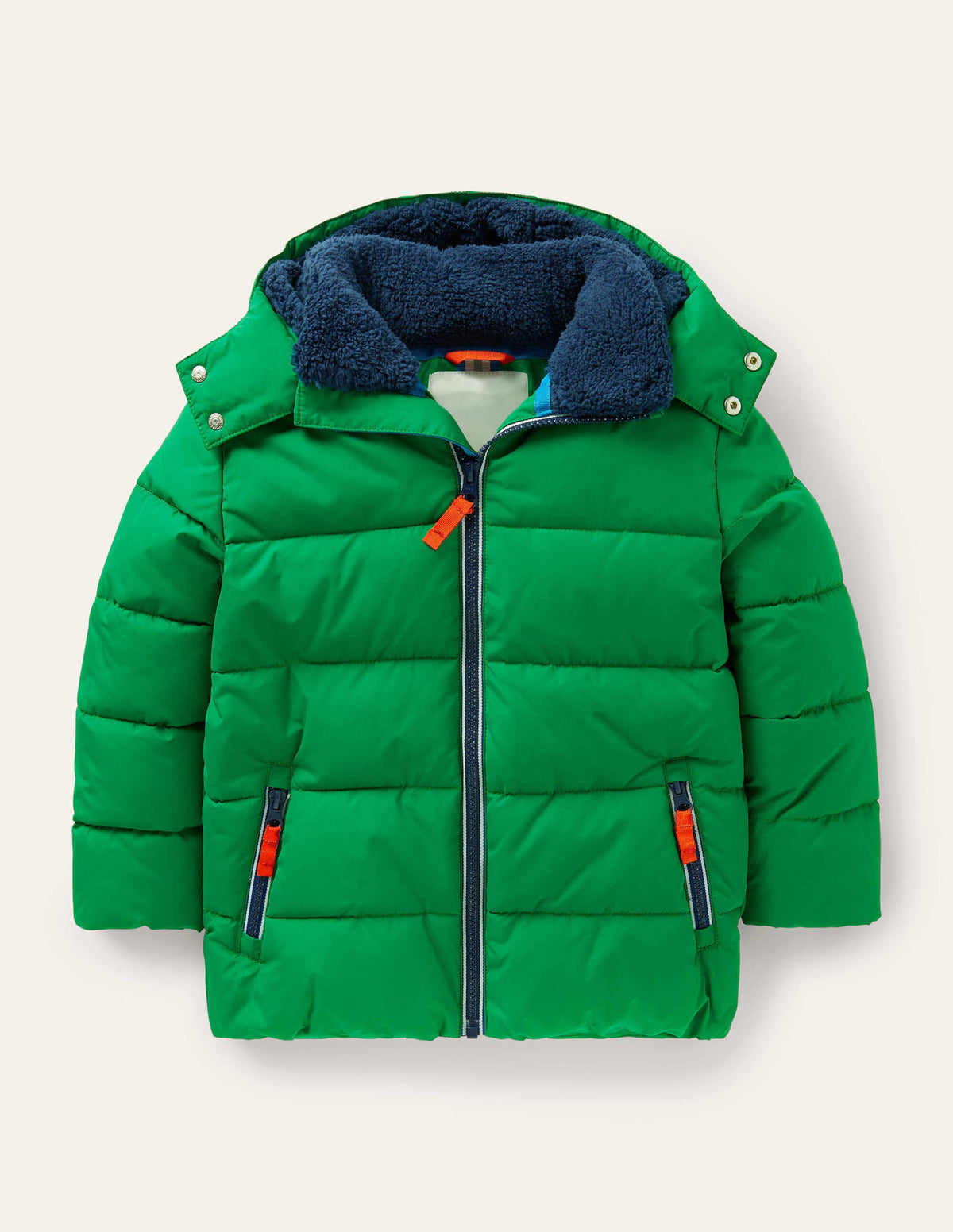 Wasserabweisende wattierte Jacke-Schottengrün - Image 1