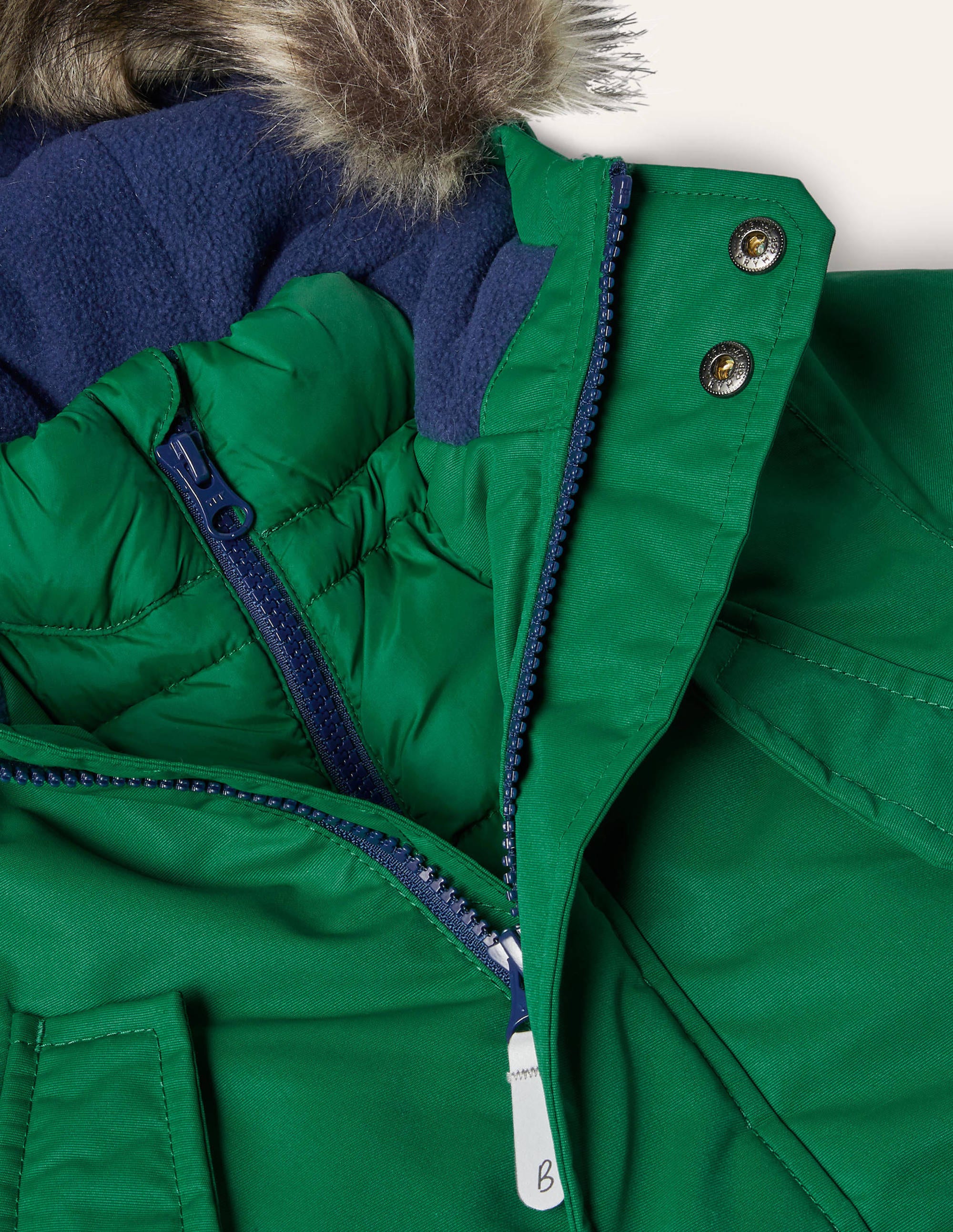 Cosy Waterproof Parka-Forest Green - Image 3