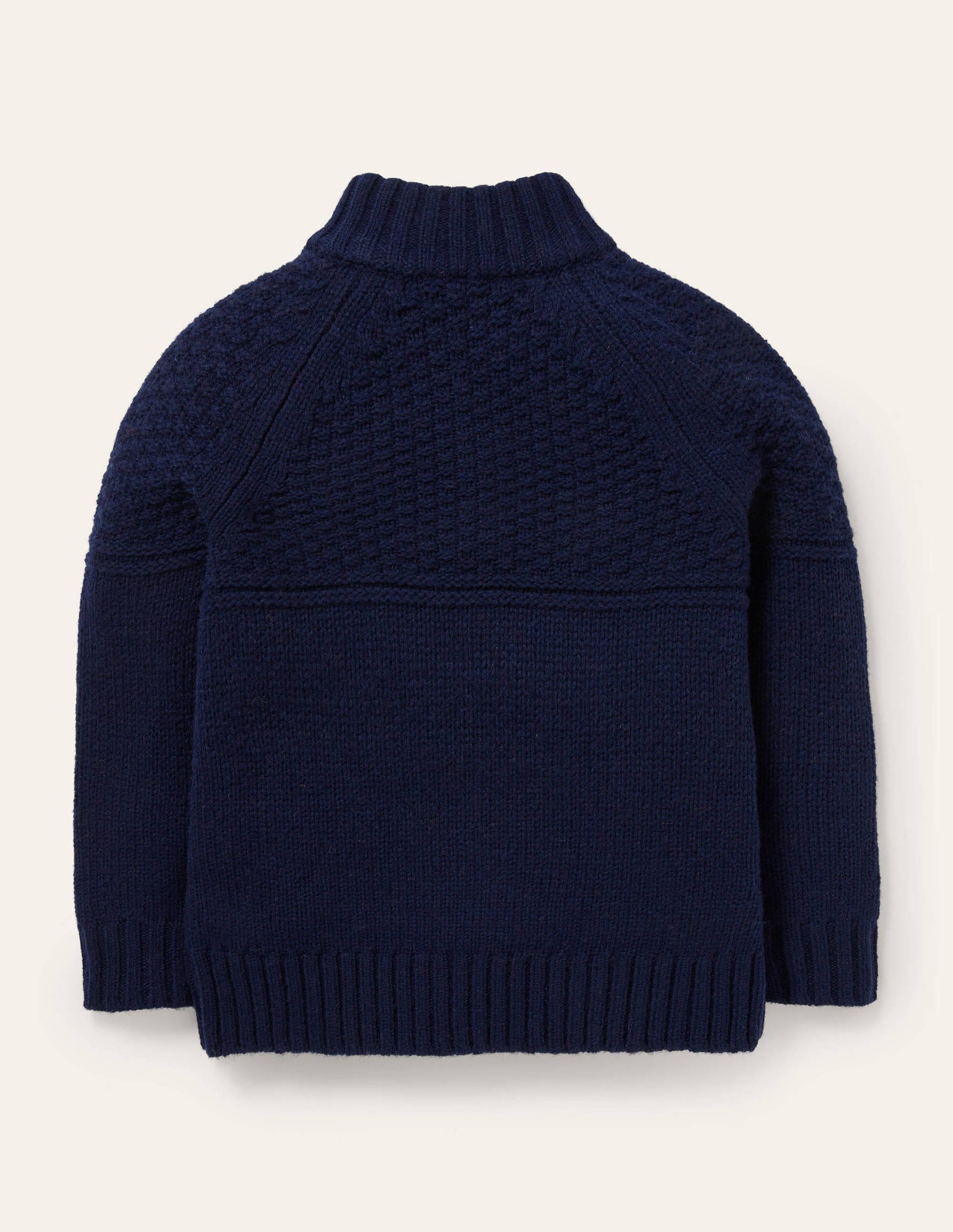 Pullover mit halbem Reißverschluss-Schuluniform-Navy-2