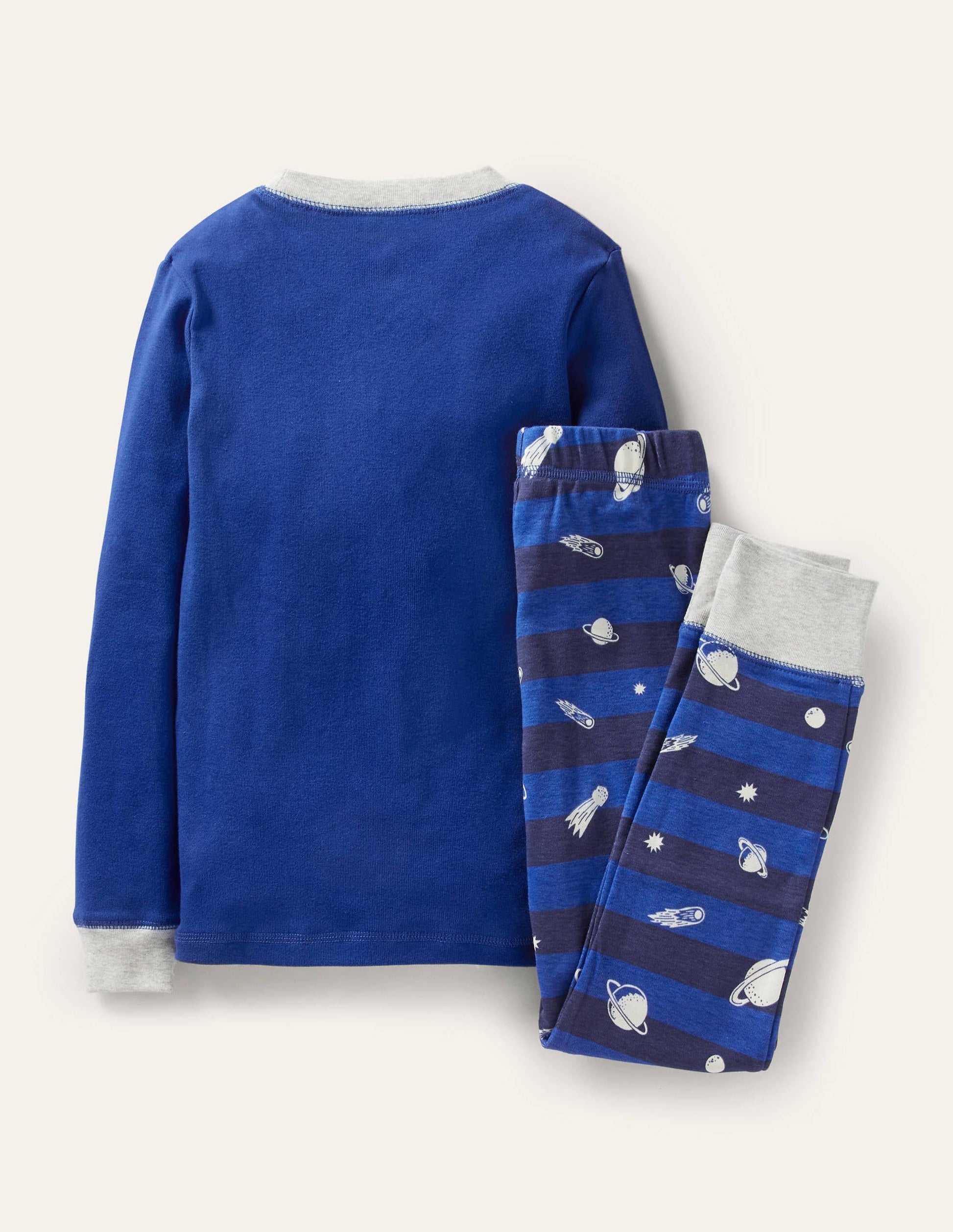 Snug Glow-in-the-dark Pyjamas-Brilliant Blue Astronaut-2