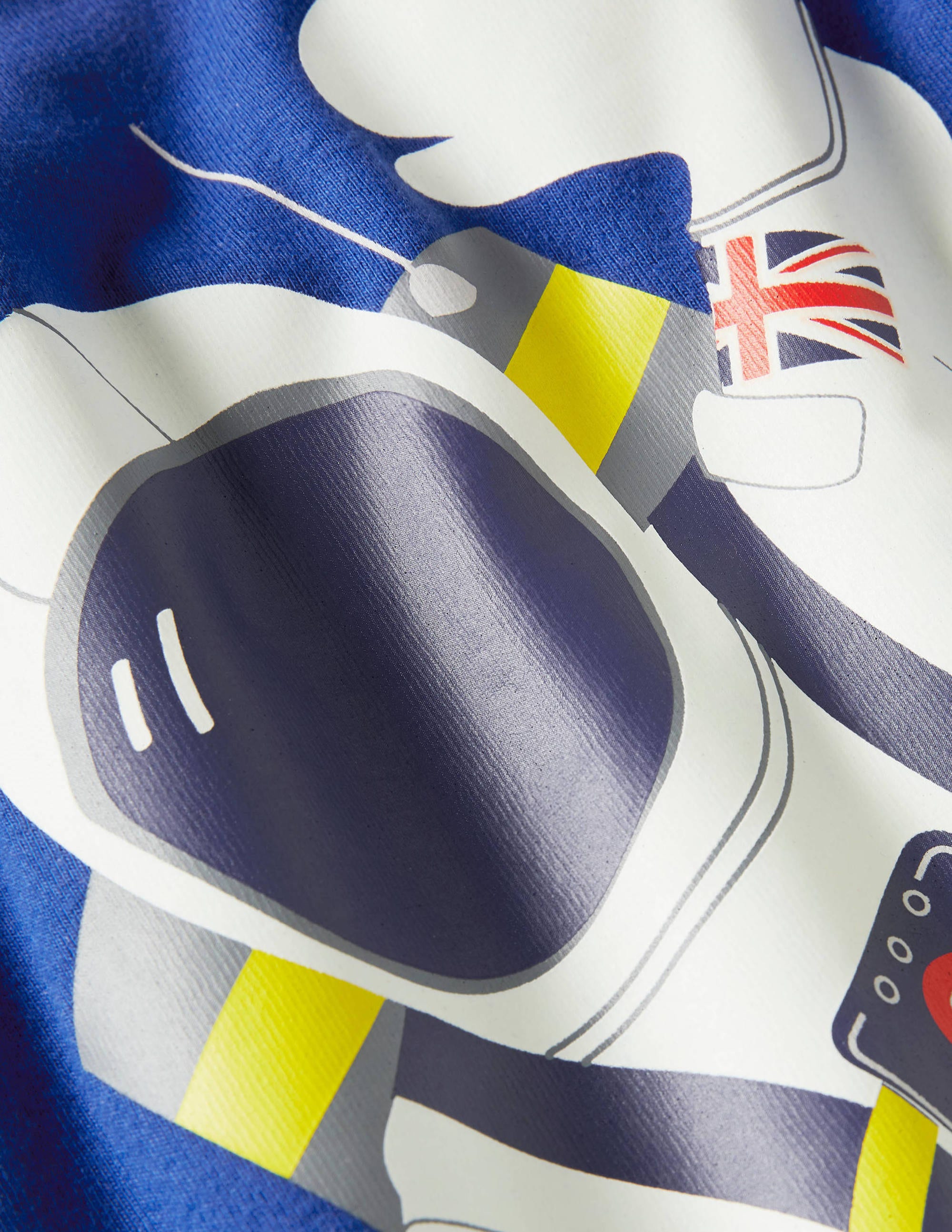 Snug Glow-in-the-dark Pyjamas-Brilliant Blue Astronaut - Image 3