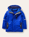 Wasserdichte Allwetterjacke-Blitzblau, Stern