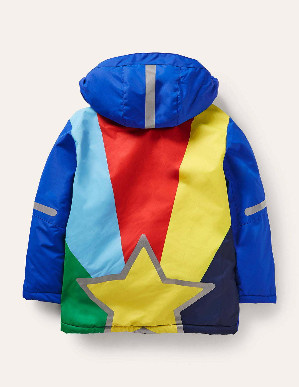 Wasserdichte Allwetterjacke-Blitzblau, Stern - Image 2