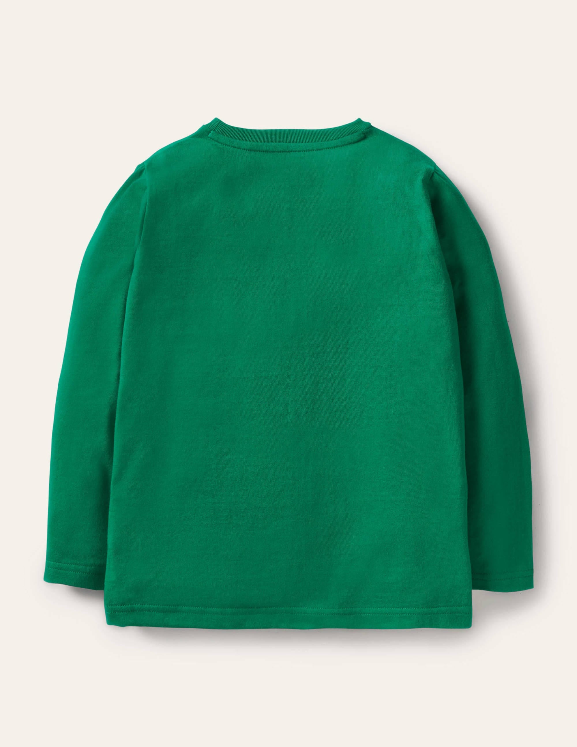 Oberteil mit Superstitch-Tieren-Waldgrün, Fuchs - Image 2