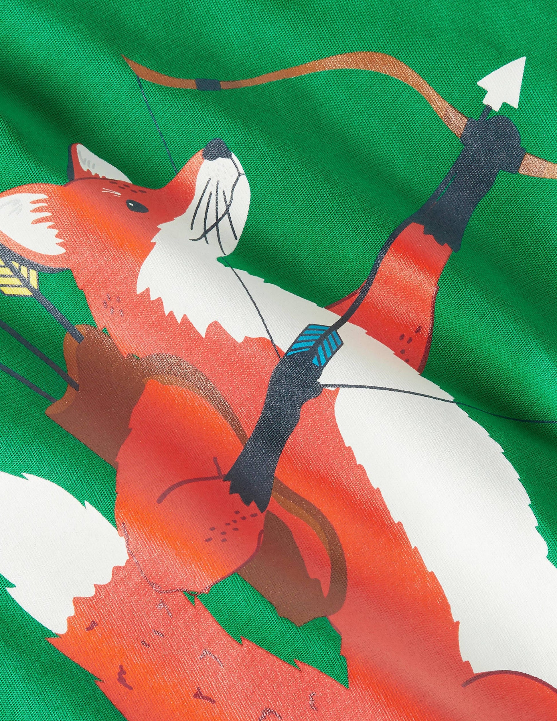 Graphic Fairytale T-shirt-Highland Green Fox Archery-3