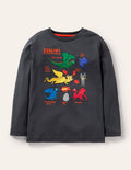 Glowing Magical T-shirt-Soot Grey Dragon Species