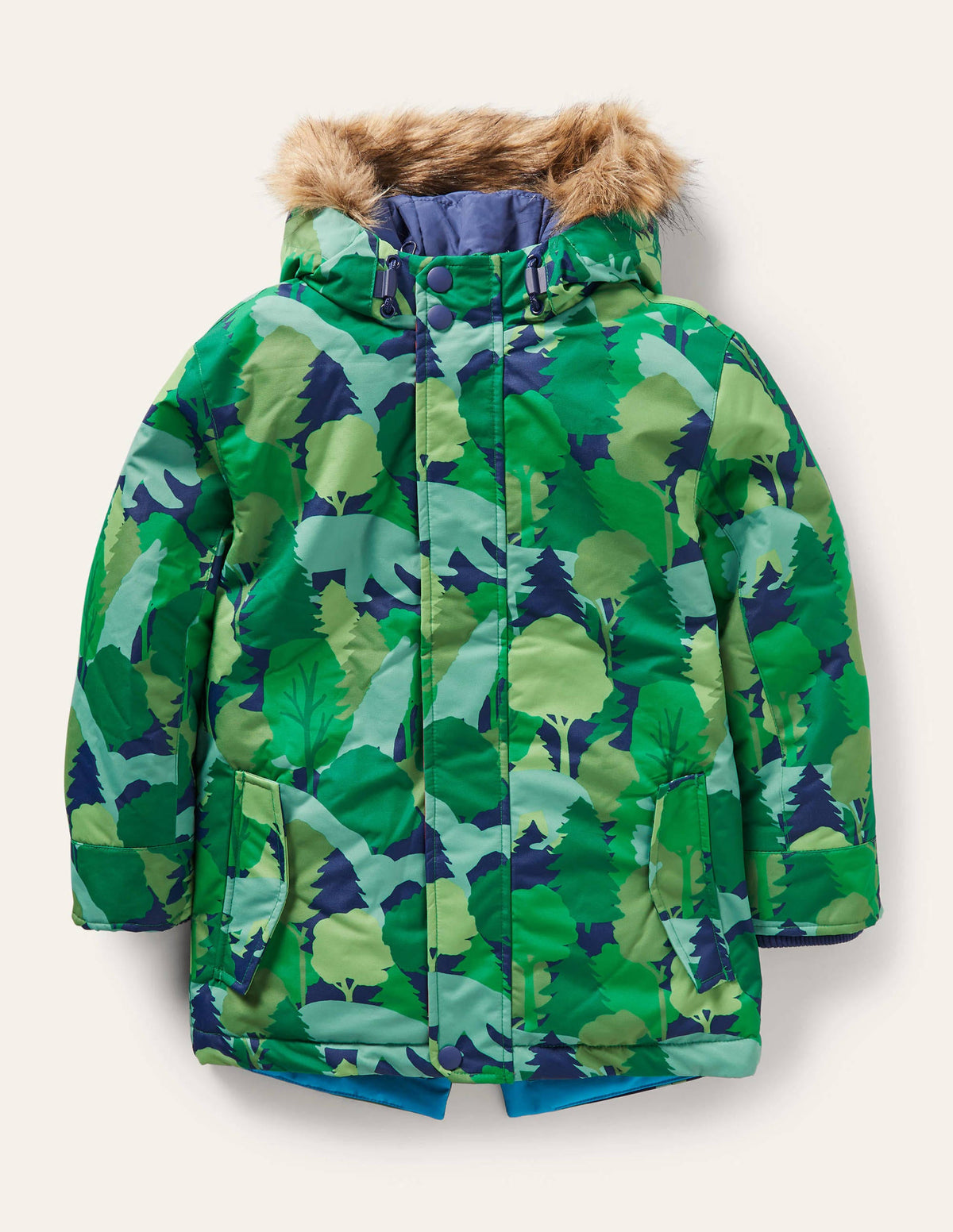 Wasserdichter 4-in-1-Parka-Waldgrün, Camouflage-1