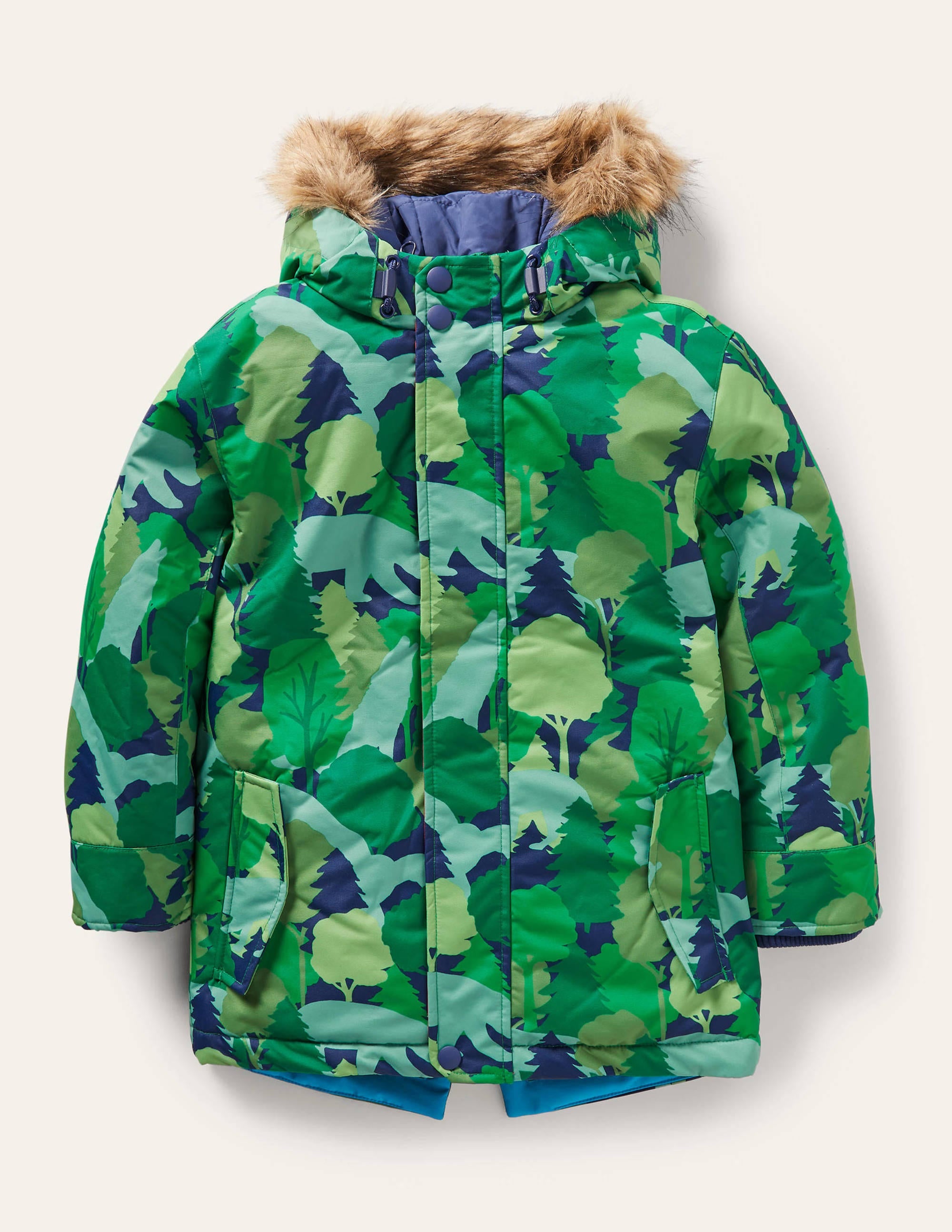 Wasserdichter 4-in-1-Parka-Waldgrün, Camouflage - Image 1