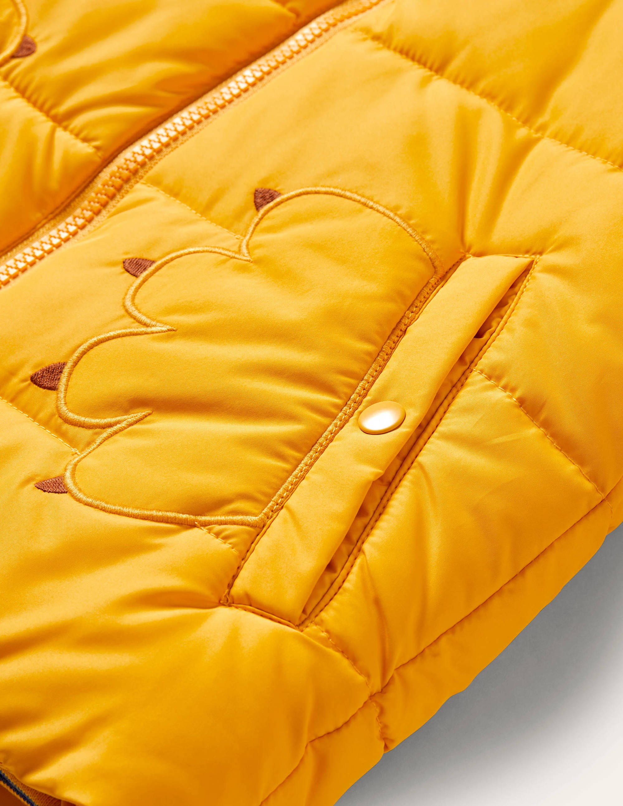 Doudoune fun motif lion-Lion jaune rayon de miel - Image 3