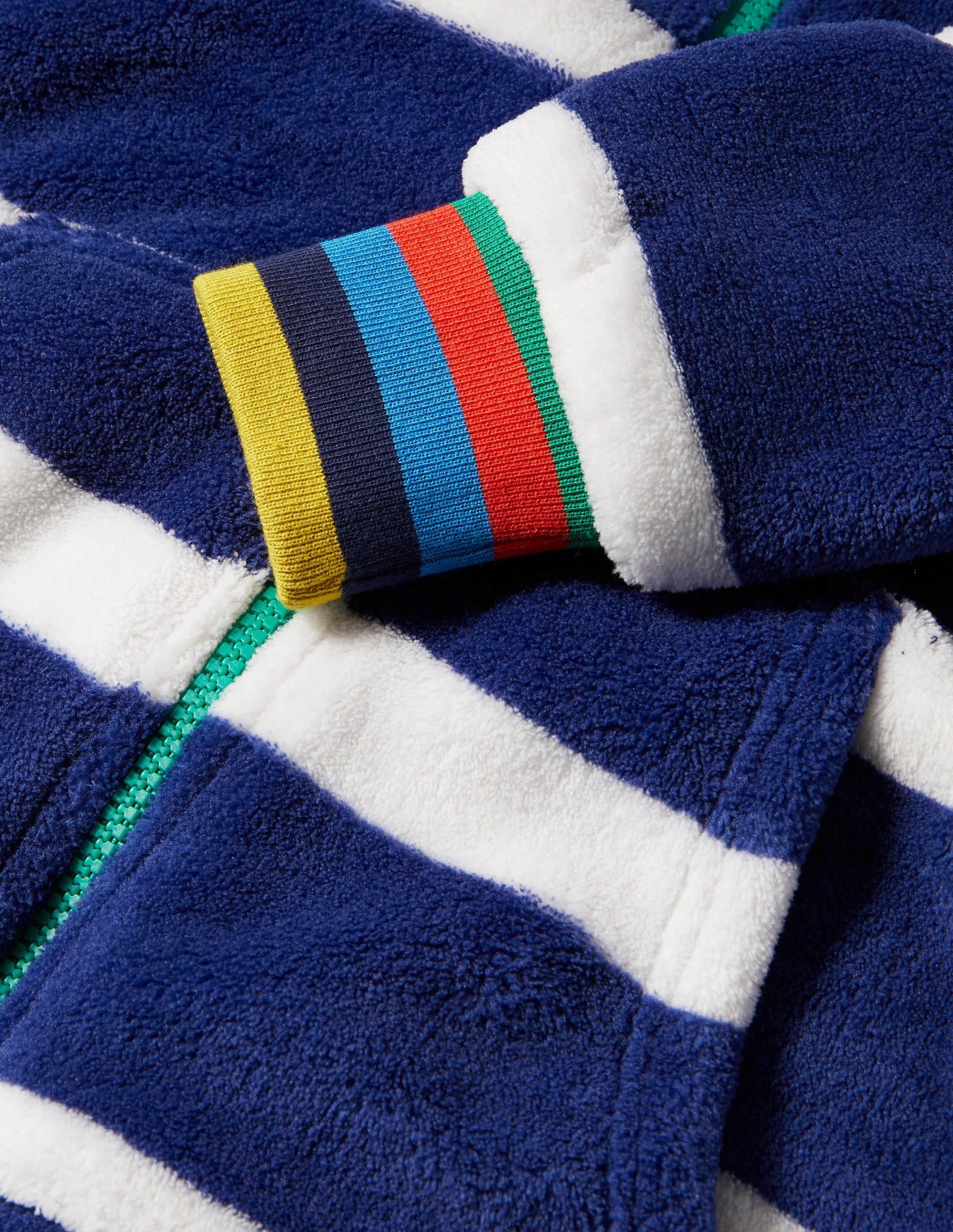 Cosy Fleece All-In-One-College Navy/Ivory Rainbow-3