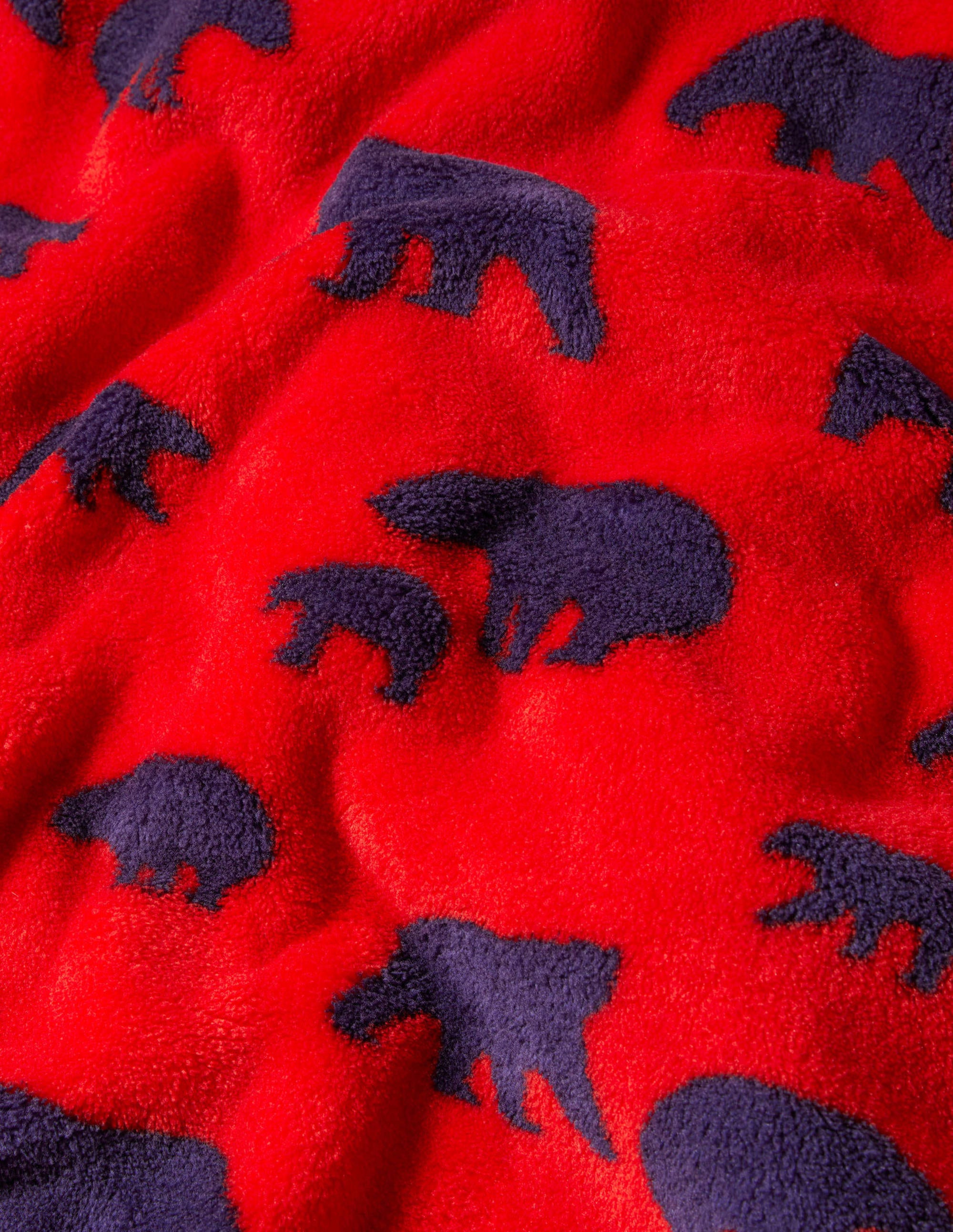 Combinaison molletonnée cosy-Ours rouge rockabilly - Image 3