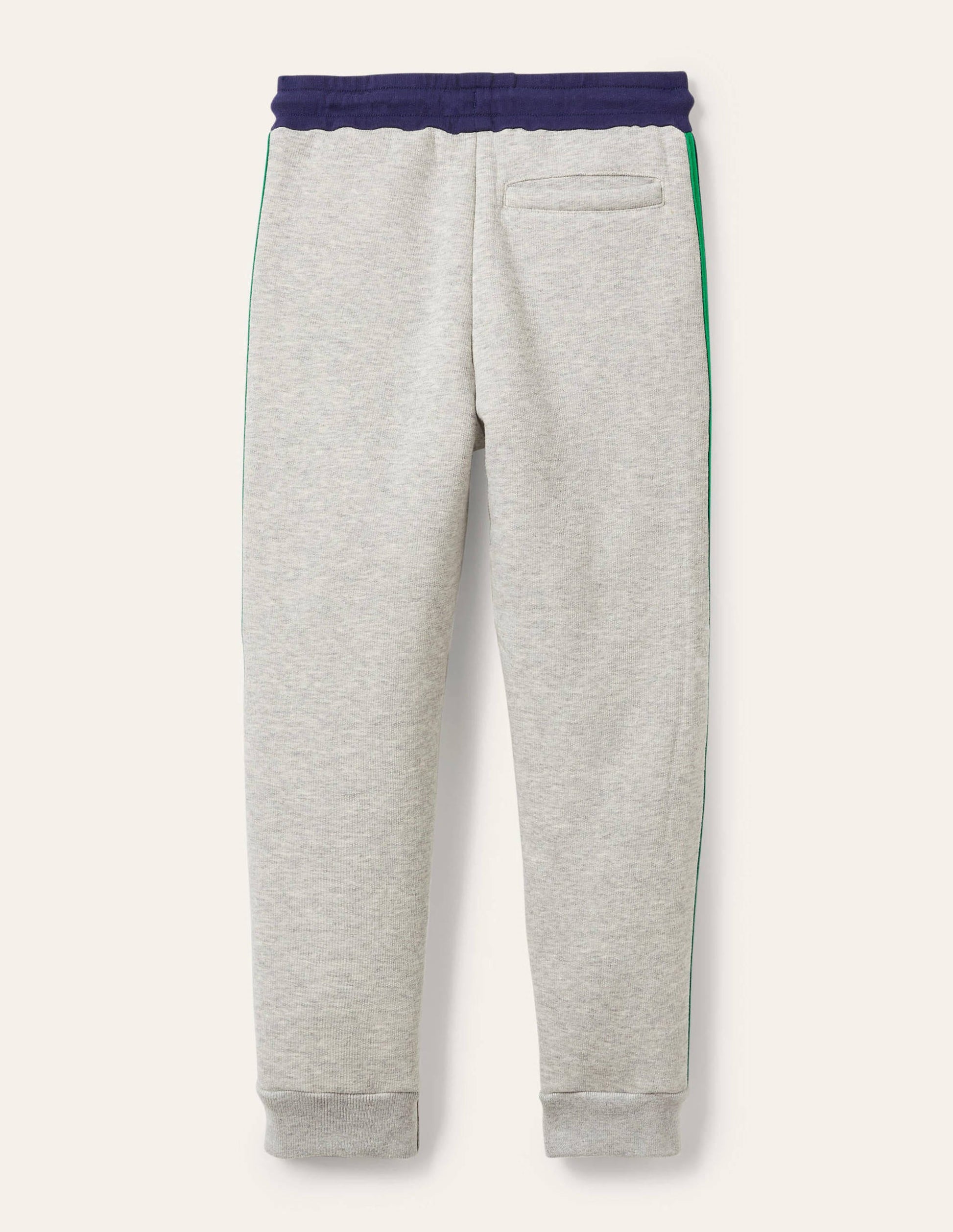 Flauschig gefütterte Jogginghose-Grau Meliert-2