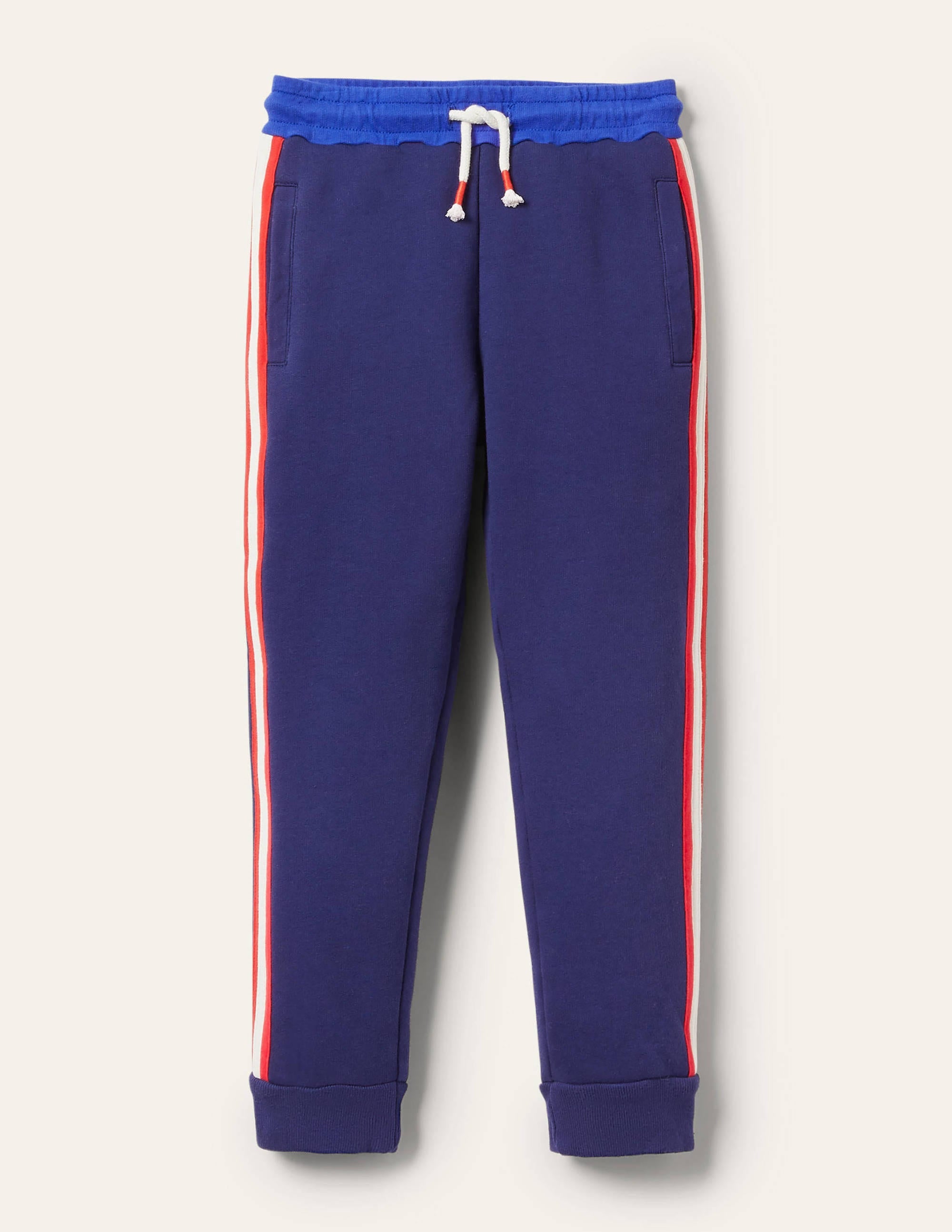 Flauschig gefütterte Jogginghose-Schuluniform-Navy - Image 1