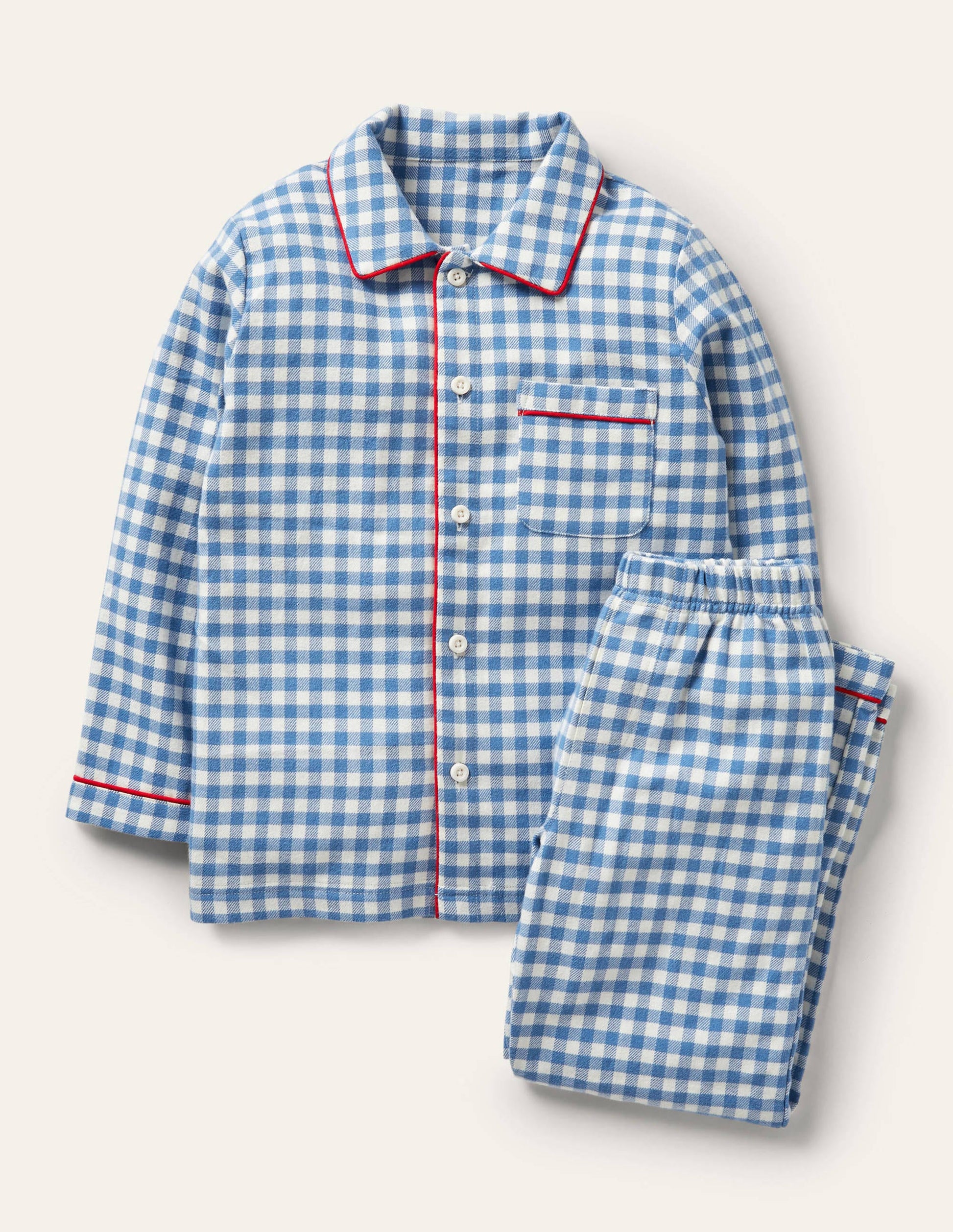 Leo Pyjamas-Elizabethan Blue/Ivory-1