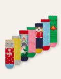Box mit Socken im 7er-Pack-Drachen und Schlösser