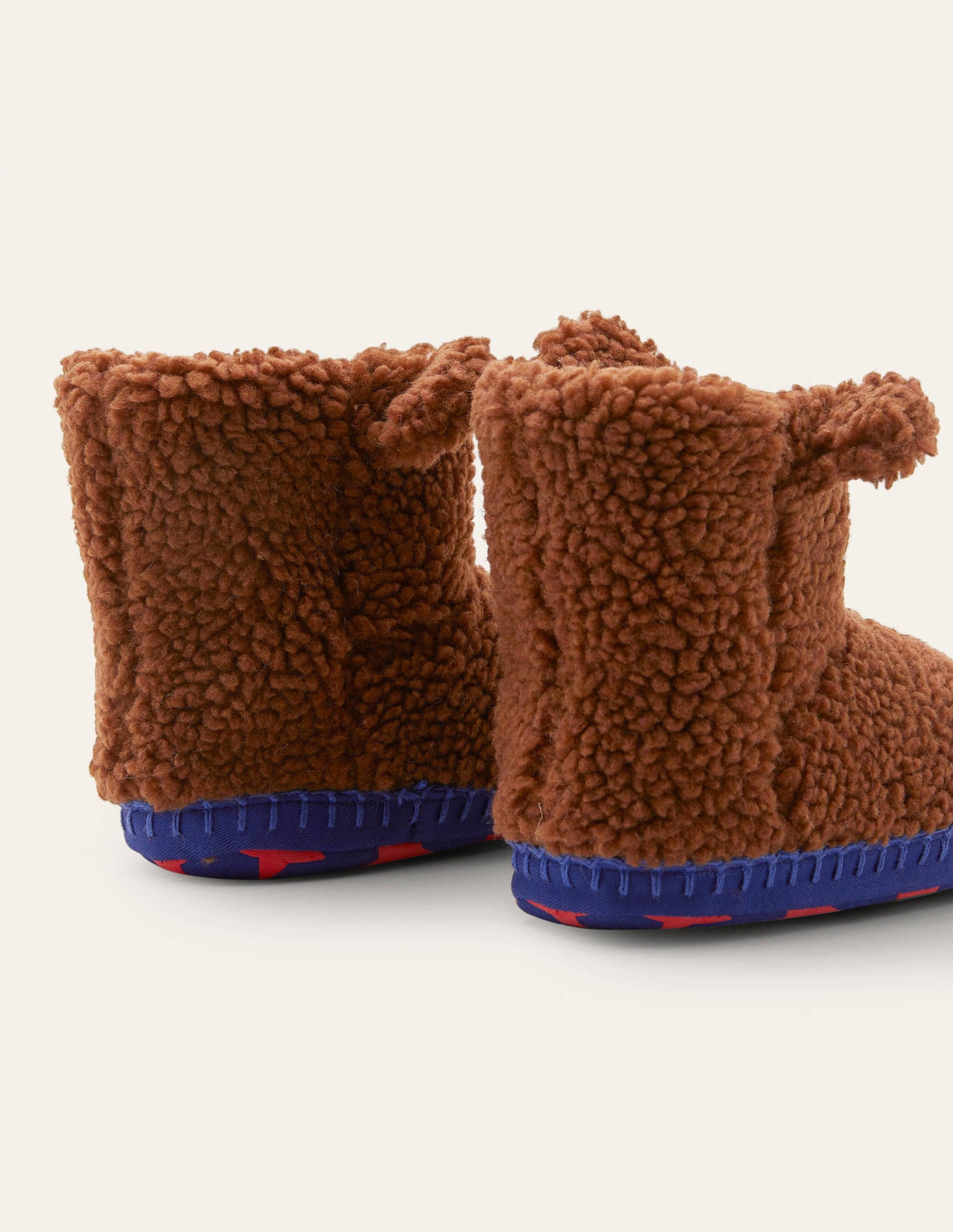 Hausschuhstiefel-Braun, Bär-3