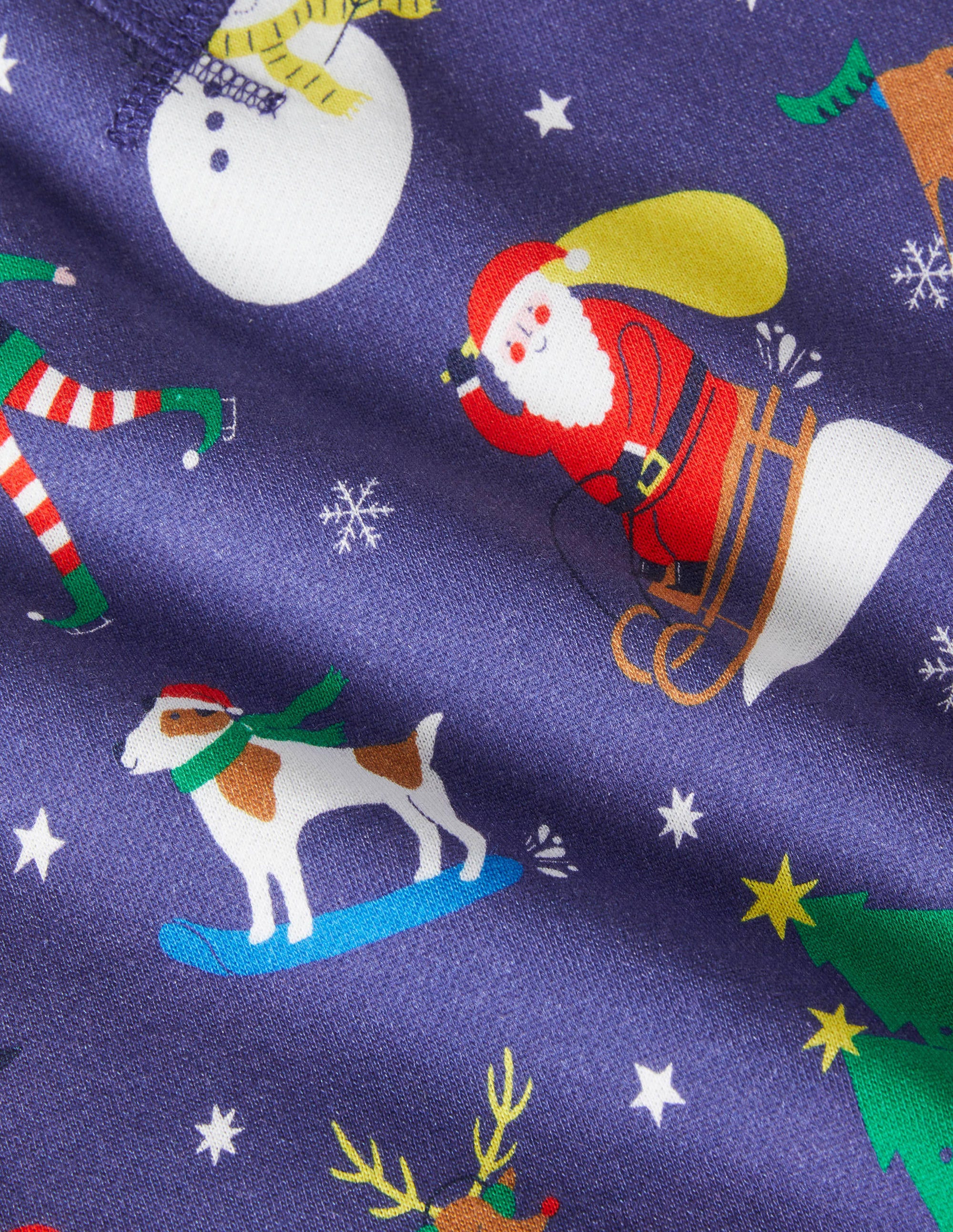 Printed Sweatshirt-Starboard Blue Festive Friends - Image 3