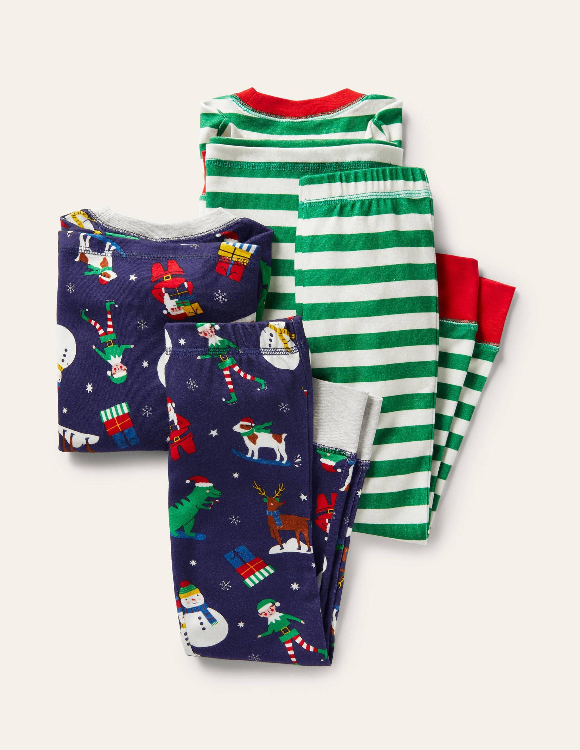 Twin Pack Snug Pyjamas-Starboard Festive Friends-2