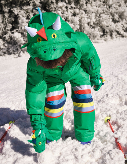 Wasserdichter Drachen-Einteiler-Schottengrün, Dinosaurier-2