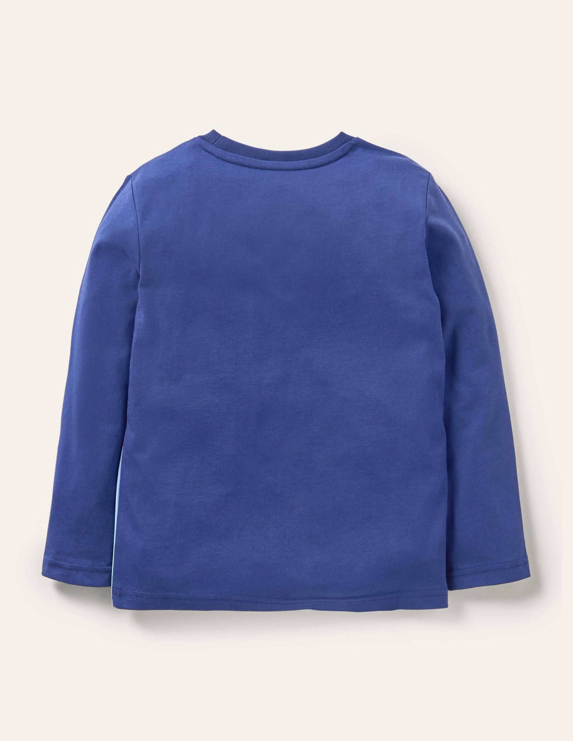 T-shirt à motif livraison de Noël-Traineau du père Noël bleu tribord-2