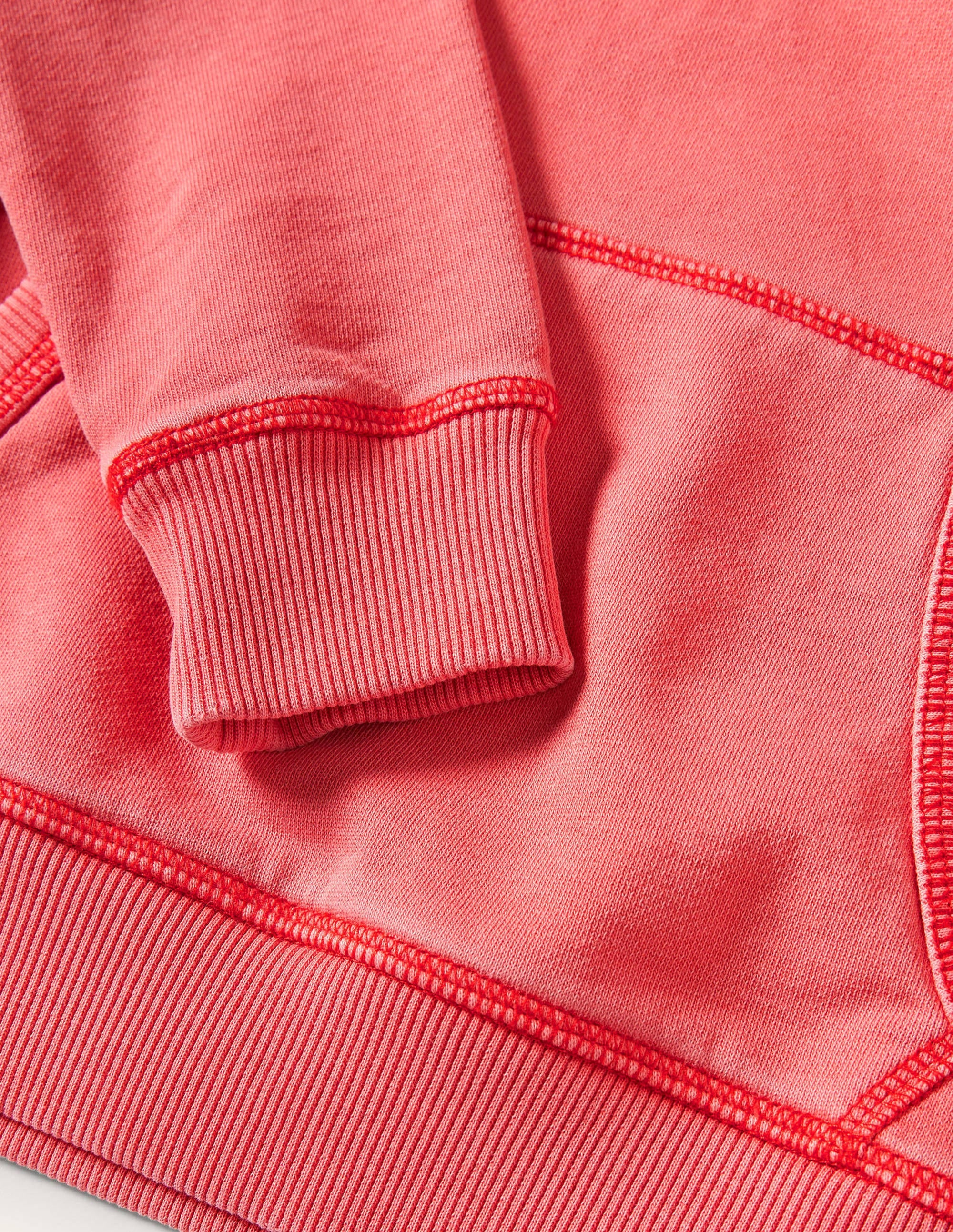 Stückgefärbter Hoodie-Erdbeerkuchenrot - Image 3
