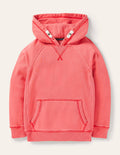 Stückgefärbter Hoodie-Erdbeerkuchenrot