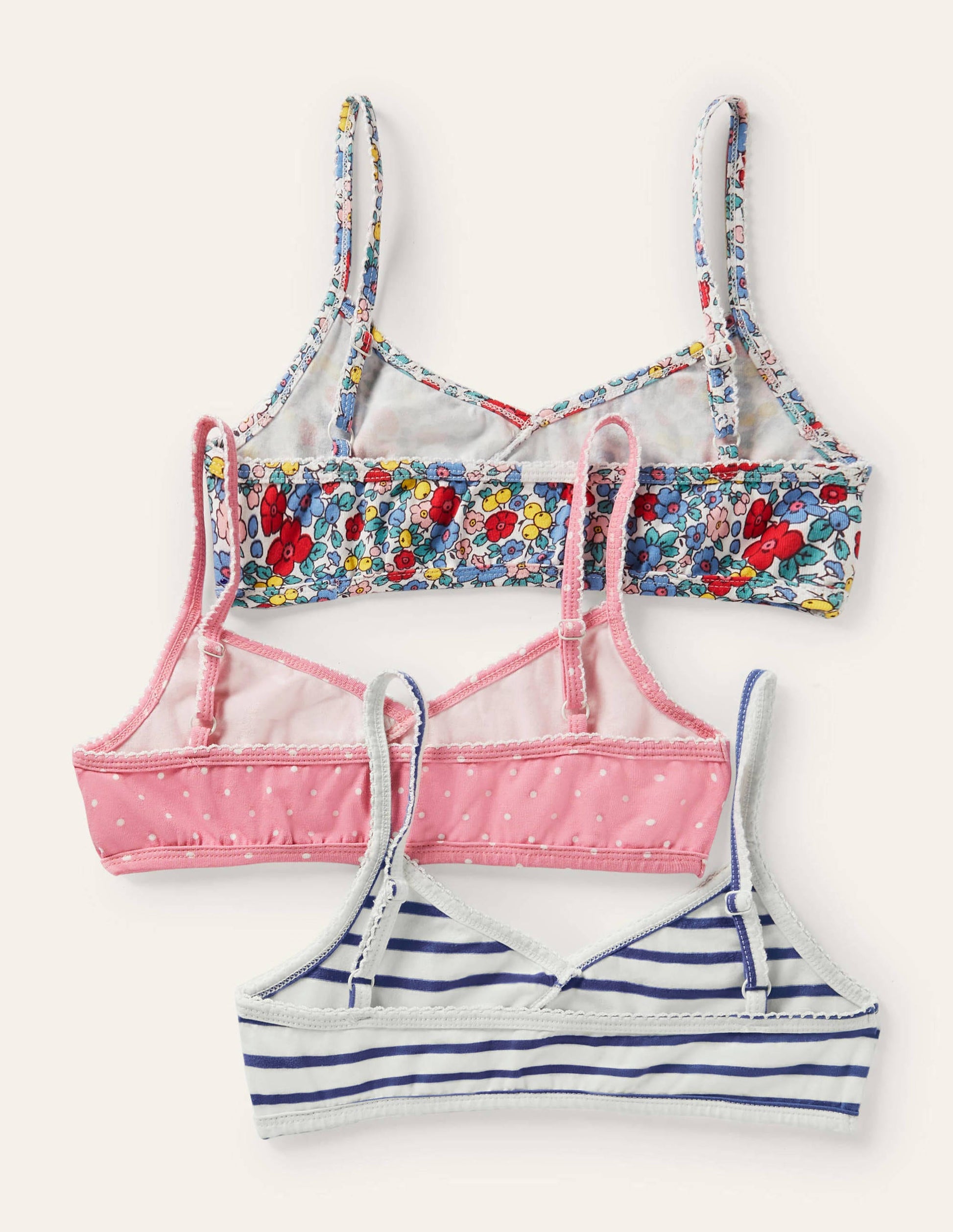 Crossover Crop Tops 3 Pack-Multi Floral Spot-2