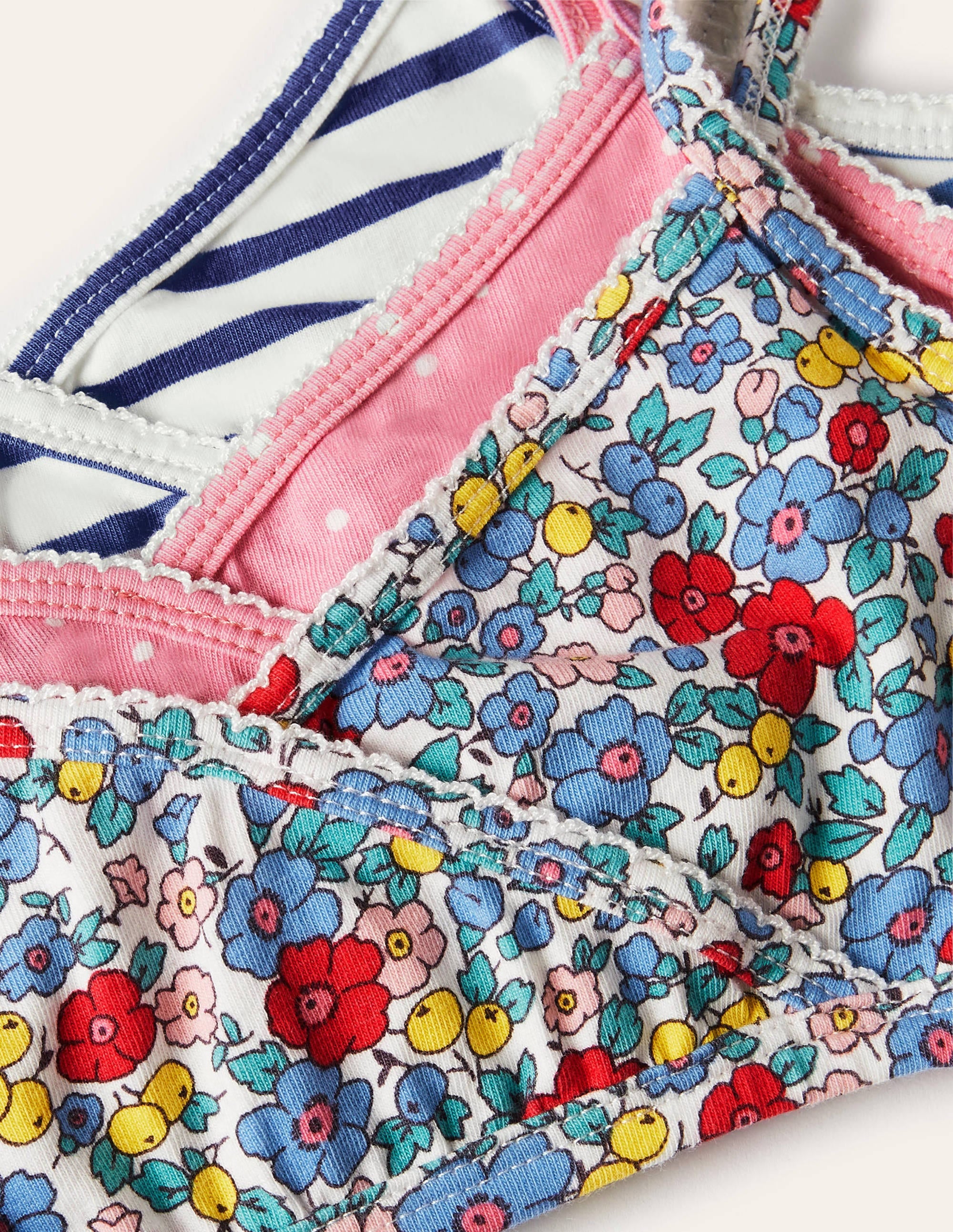 Crossover Crop Tops 3 Pack-Multi Floral Spot - Image 3