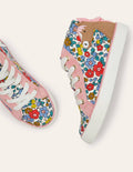 Fröhliche hochgeschnittene Turnschuhe-Bunt, Blumen/Pferd