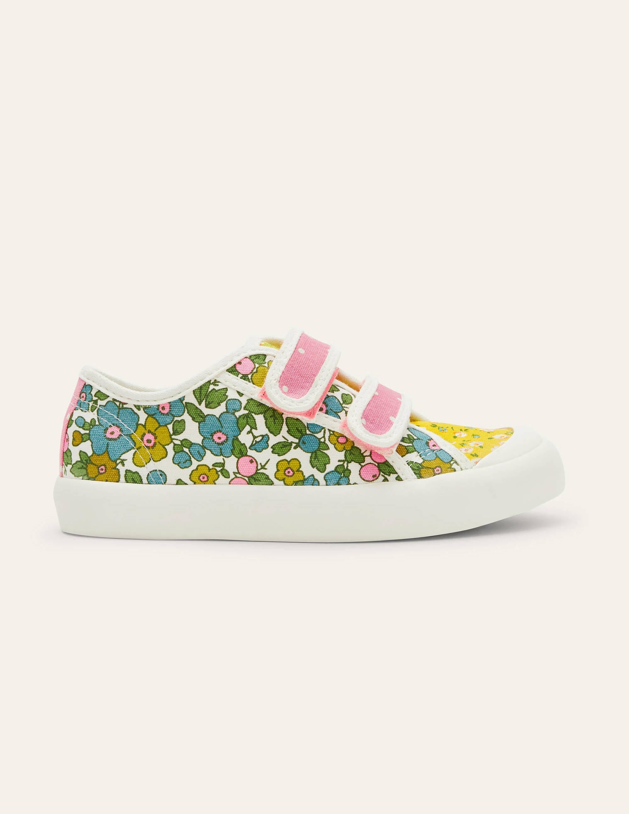 Hotch Potch Canvas Trainers-Multi Floral - Image 2