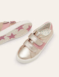 Baskets fun-Cuir doré
