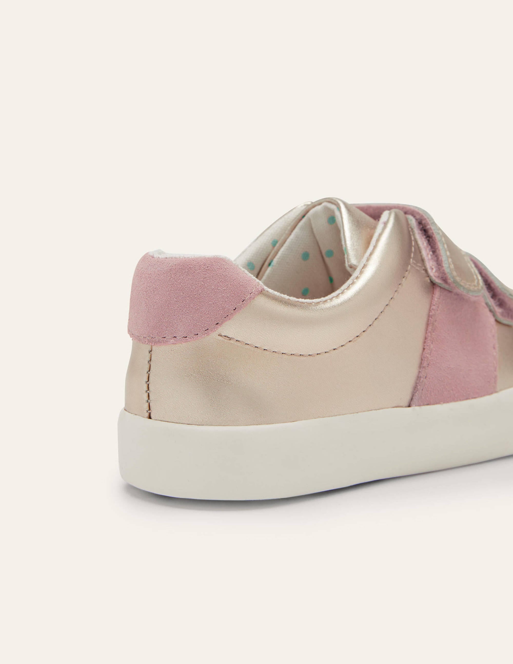 Baskets fun-Cuir doré - Image 3