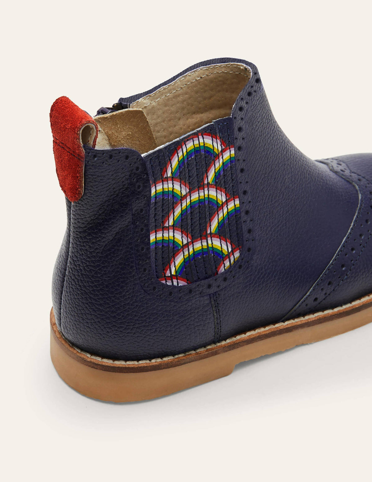 Chelsea-Boots aus Leder-Schuluniform-Navy-3