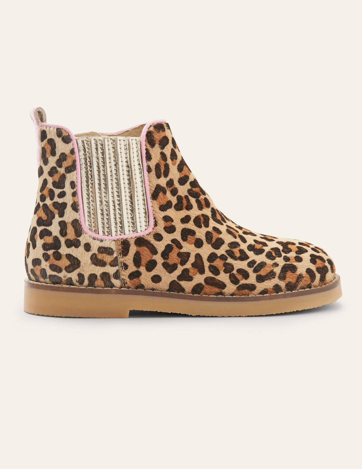 Chelsea-Boots aus Leder-Klassisches Leopardenmuster-2