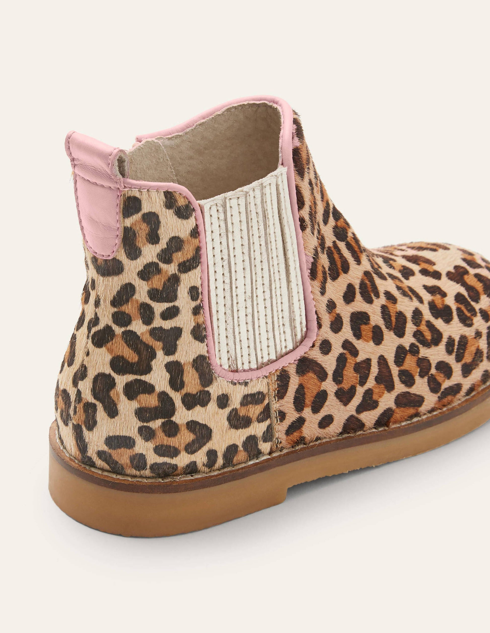 Chelsea-Boots aus Leder-Klassisches Leopardenmuster-3
