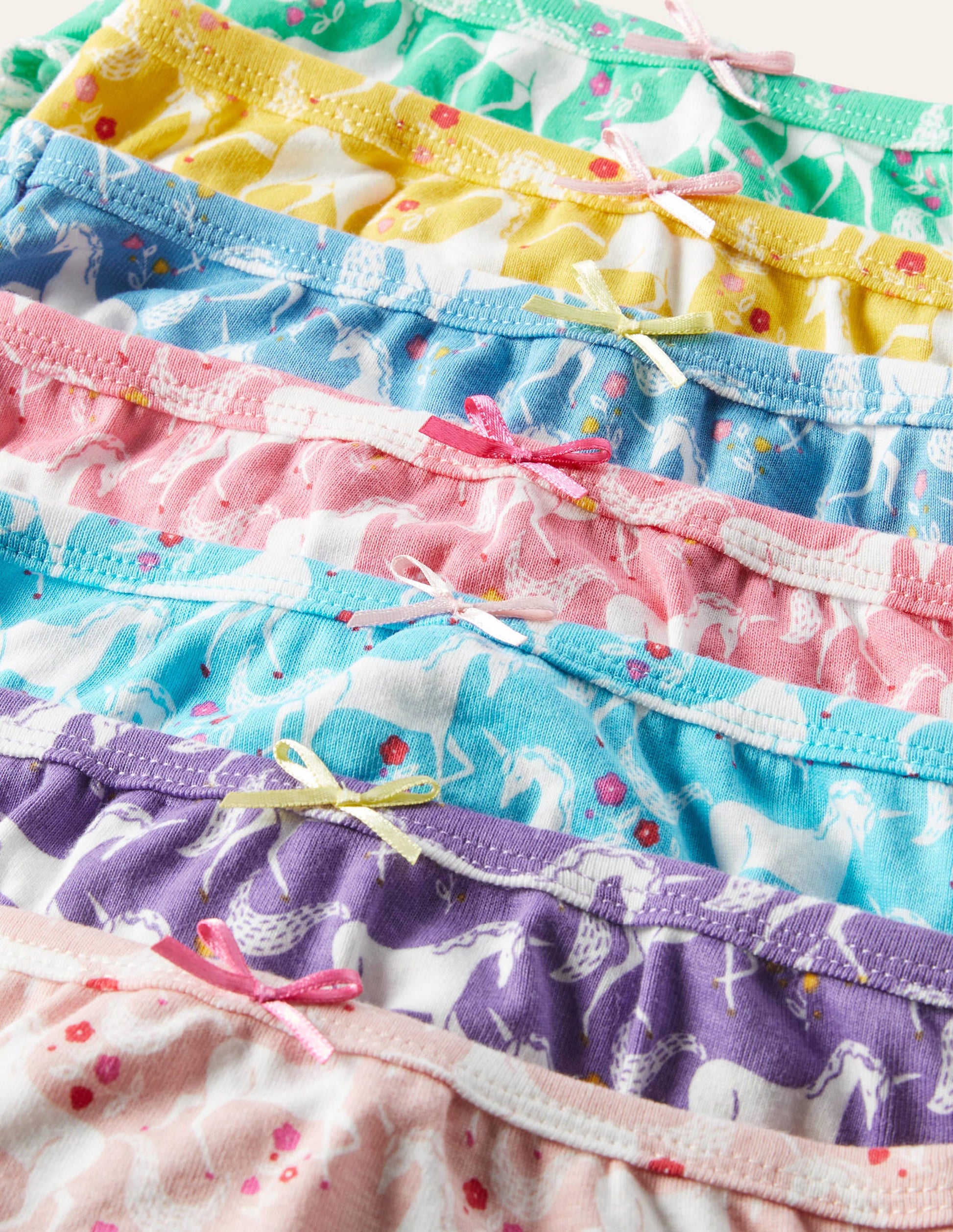 Slips im 7er-Pack (Mädchen)-Bunt, Einhorn/Blumen-2