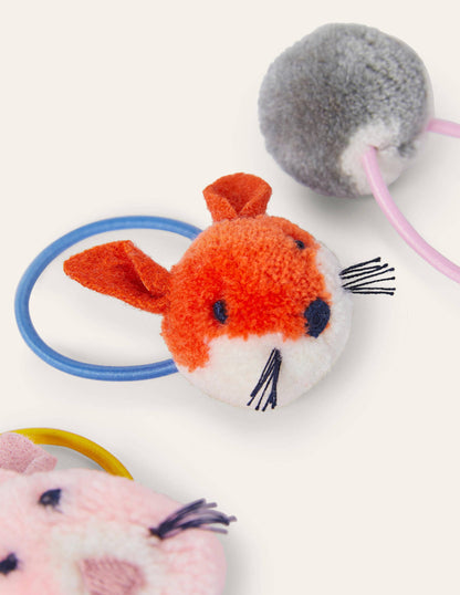 Bommelhaarbänder im 3er-Pack-Bunt-2