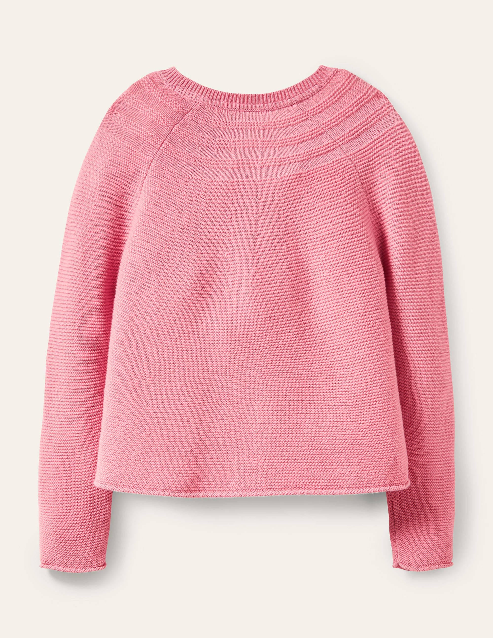 Cardigan en coton et cachemire-Rose formica - Image 2