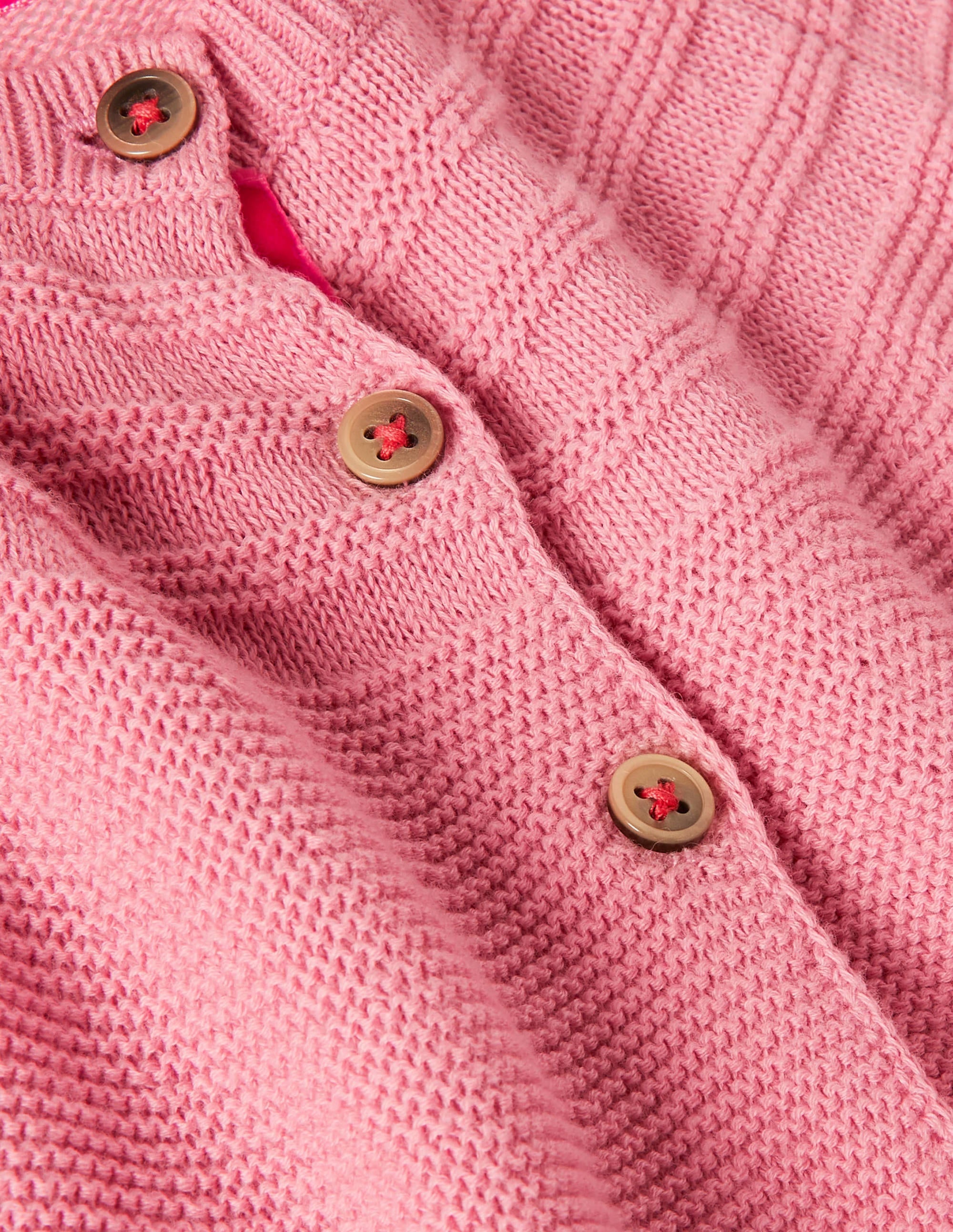 Cardigan en coton et cachemire-Rose formica - Image 3