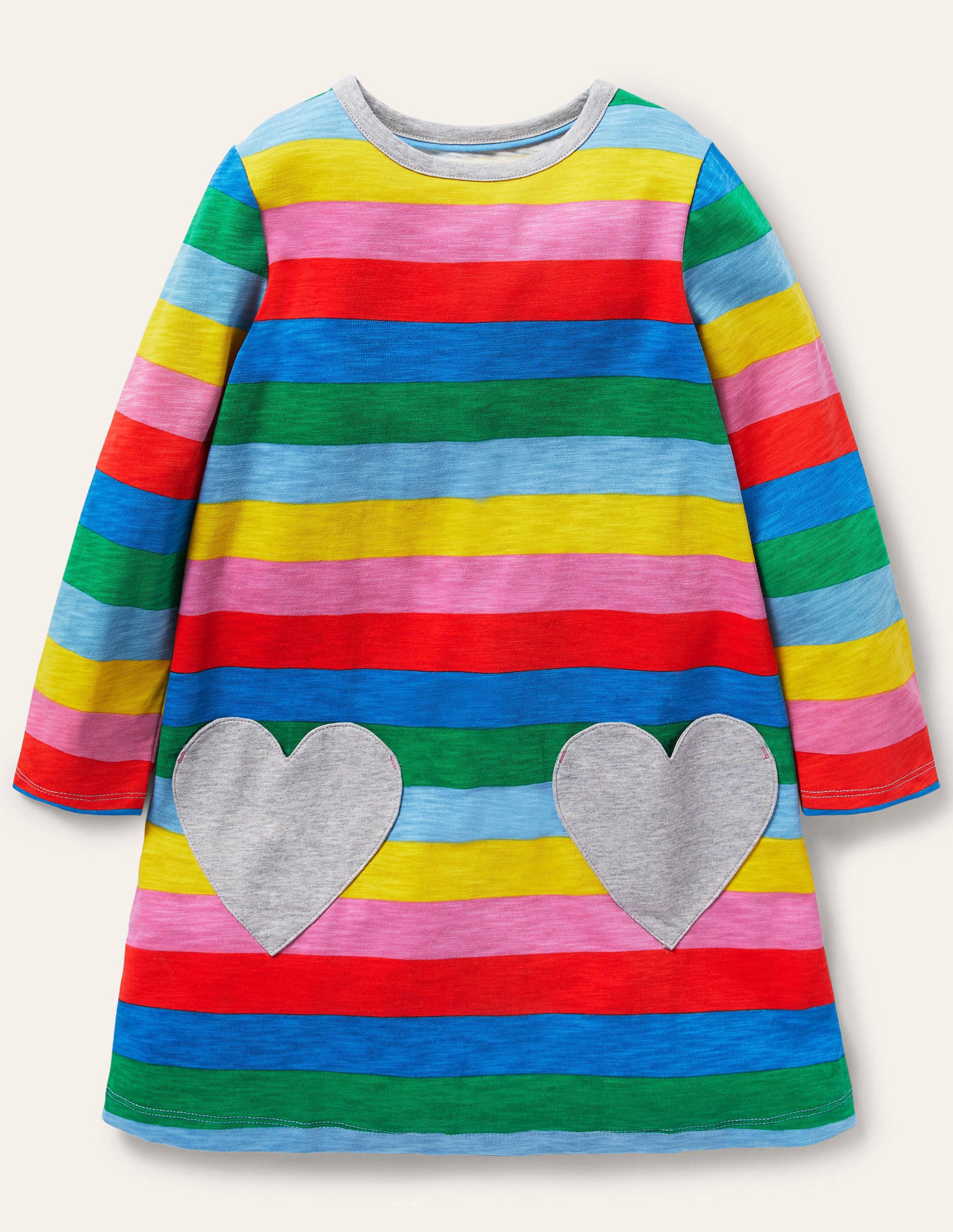 Robe fun en jersey avec poches-Rayé multi - Image 1